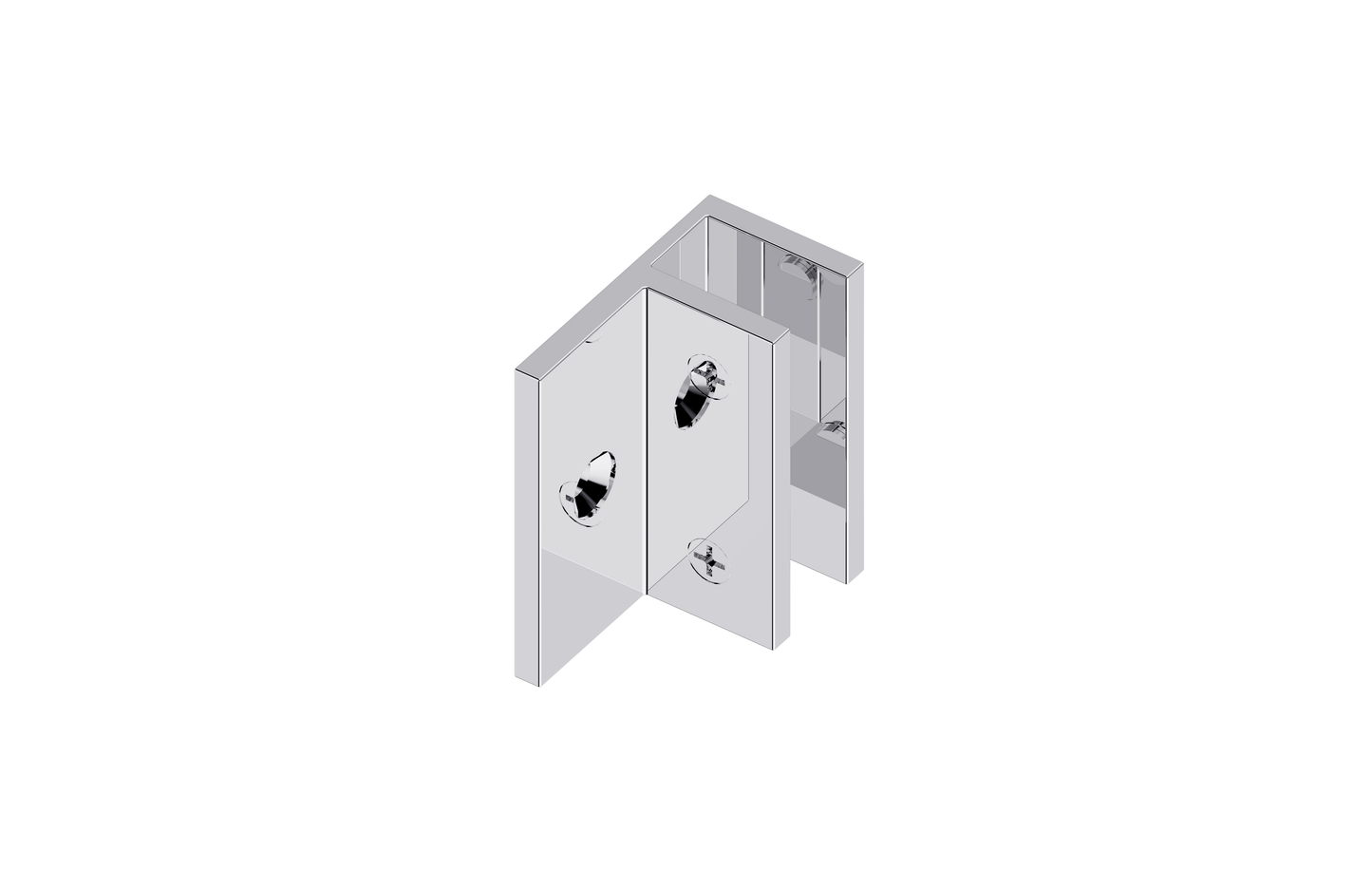 MELA - Shower L Brackets Chrome