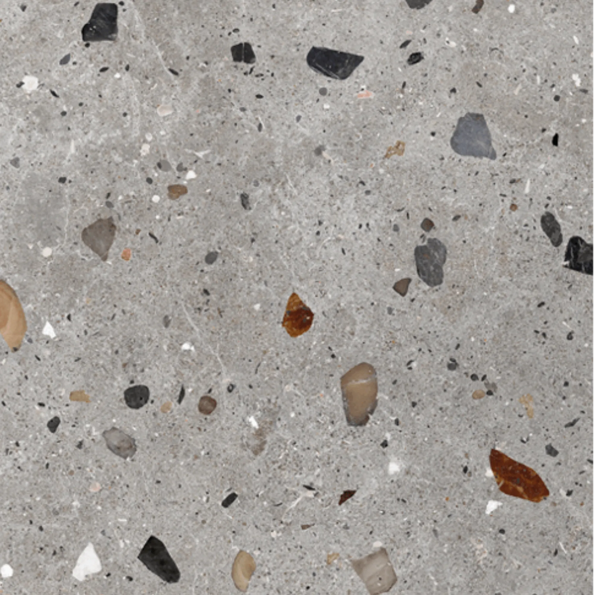 EAST WEST CERAMICS - Pietra Terrazzo Light Grey 300x300mm Matt