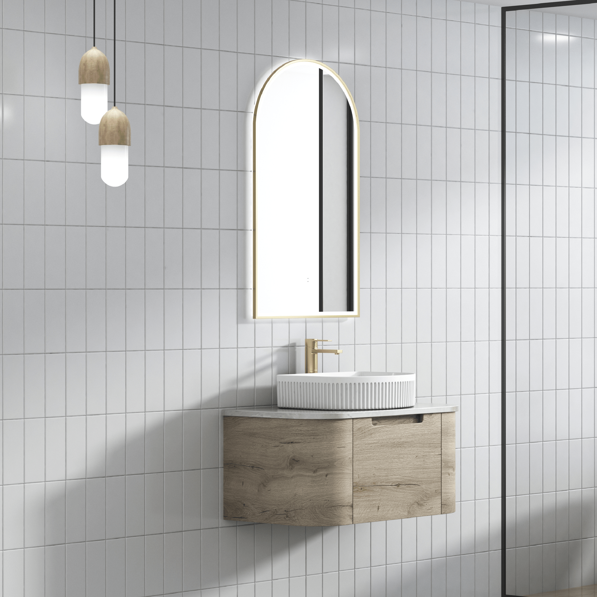 AULIC - Hamilton Wall Hung 750mm - Vanities - from our - Aulic - supplier–available at Bathroom City Perth