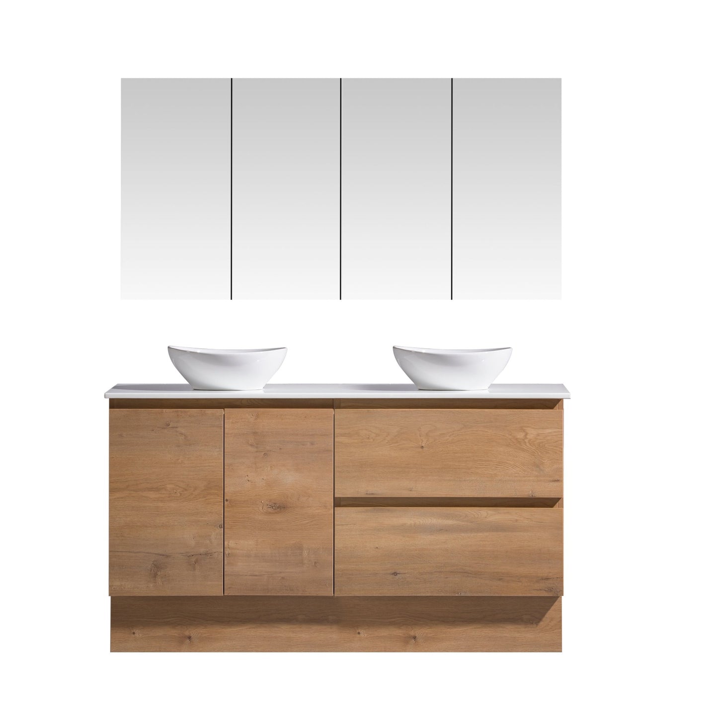 MELA - CLARK 1500 Snafell Wall Hung Vanity with Doors & Drawers