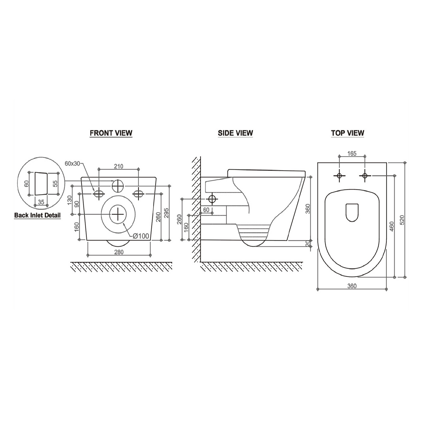MELA - ELLIS Wall Hung Rimless Toilet SuiteToilets – available at Bathroom City Perth
