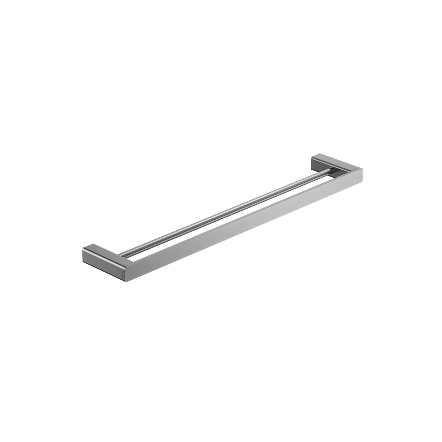 MELA - FLOVA 600 Double Towel Rail Brushed Nickel