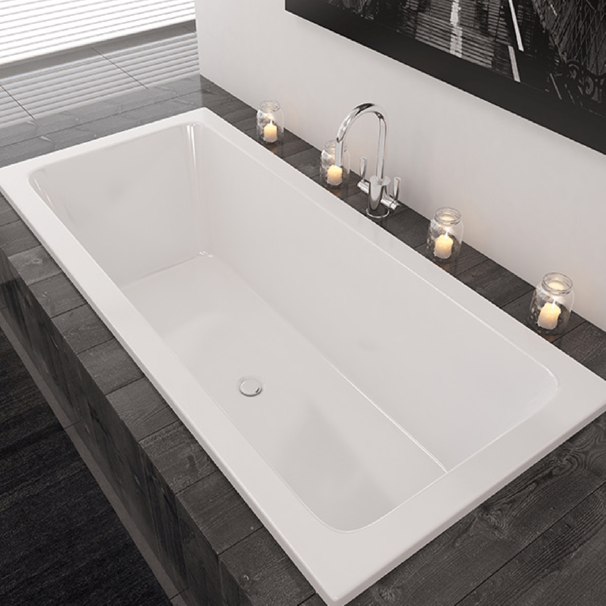 DECINA - Carina 1750 Island Bath - Baths - from our - Decina - supplier–available at Bathroom City Perth