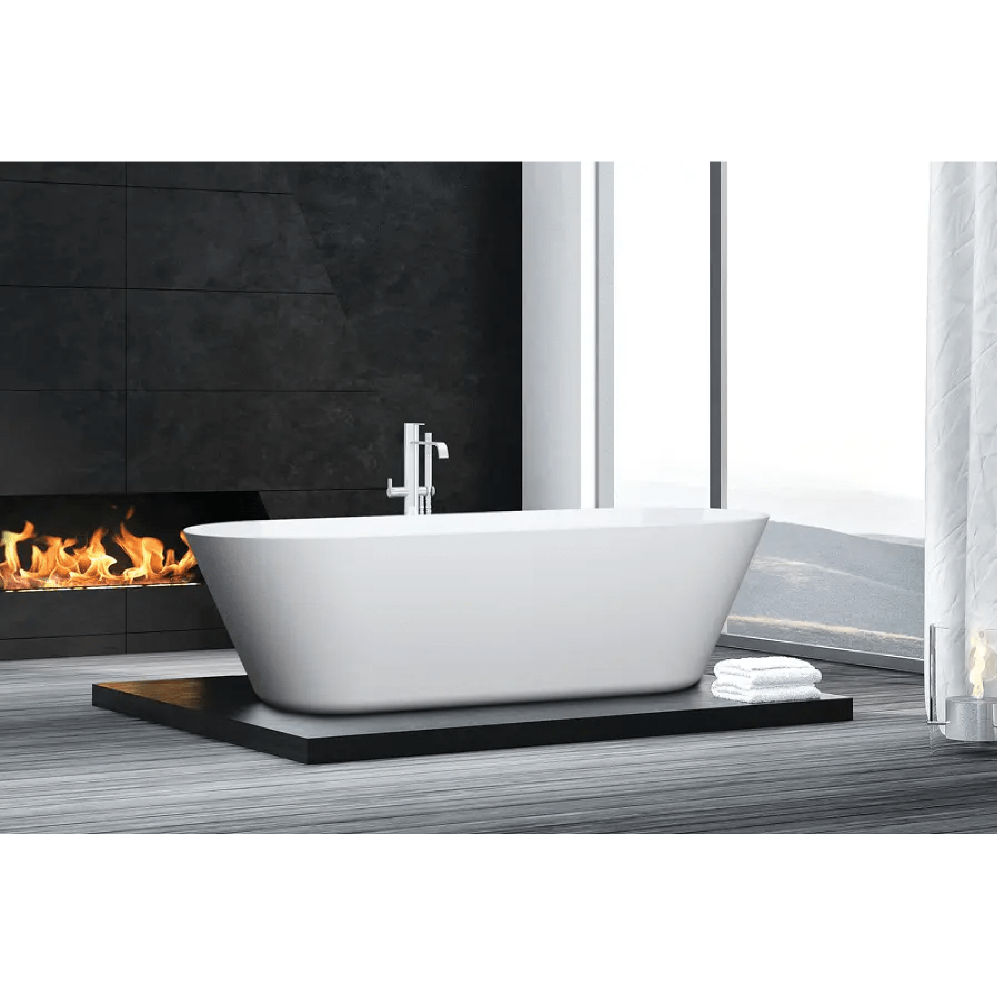 DECINA - Elinea 1790 Freestanding Bath - Baths - from our - Decina - supplier–available at Bathroom City Perth