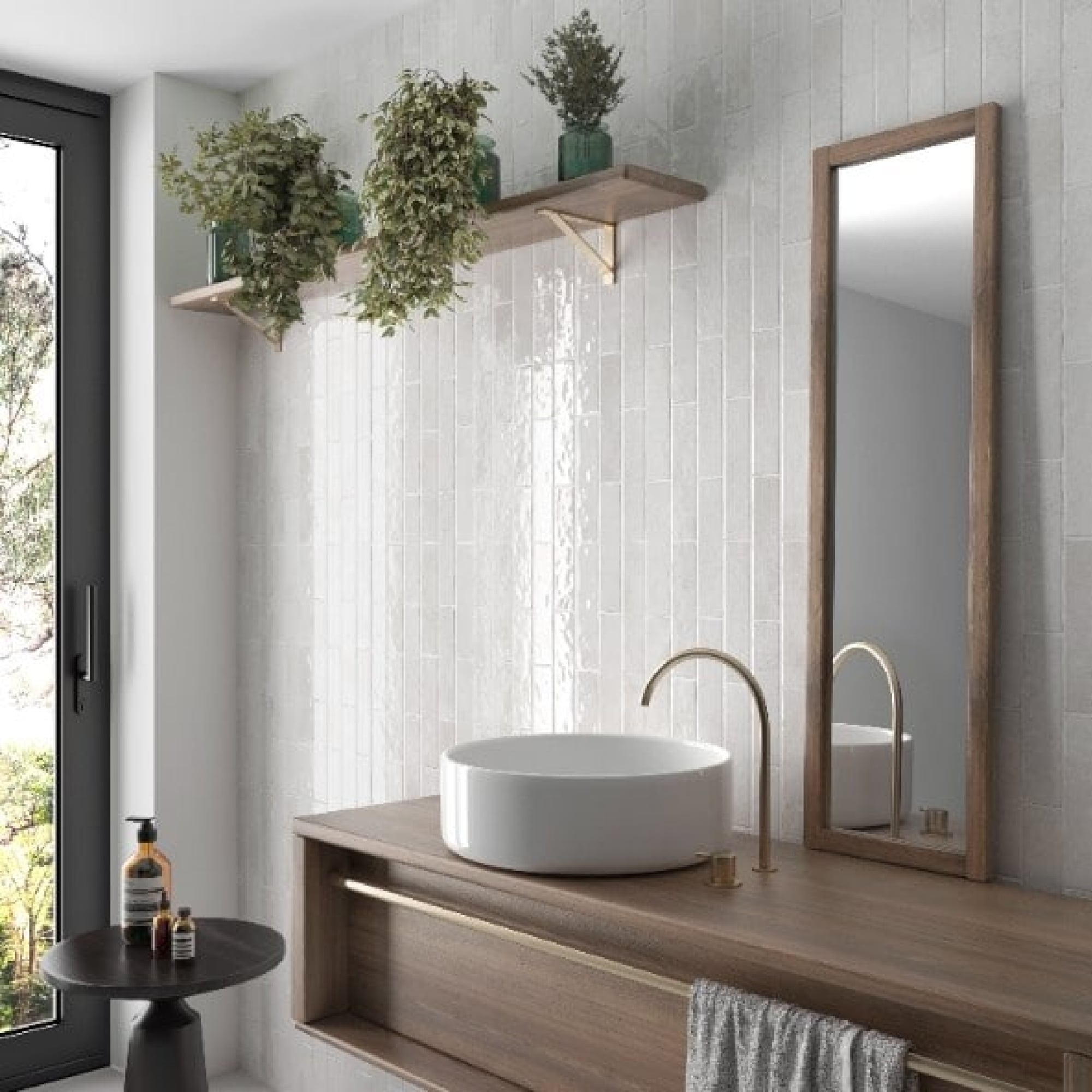 EAST WEST CERAMICS - Bricks White 60x246mm Gloss - Tiles - from our - East West Ceramics - supplier–available at Bathroom City Perth