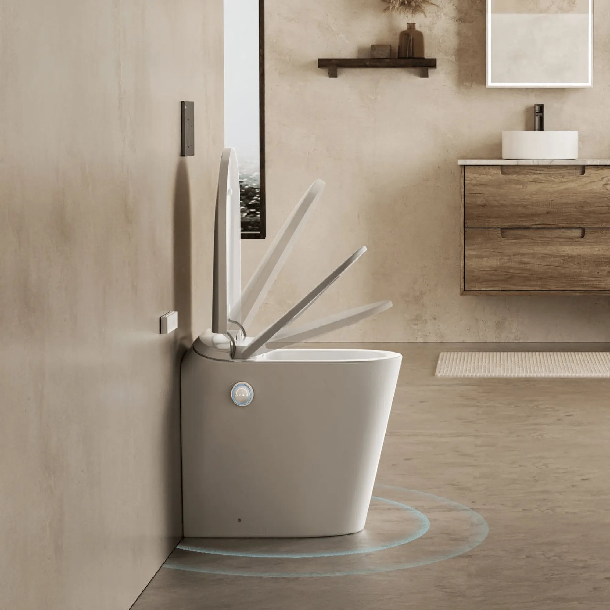 LAFEME - Autolux Rimless Smart Toilet-Toilets-from our-Lafeme-supplier–available at Bathroom City Perth