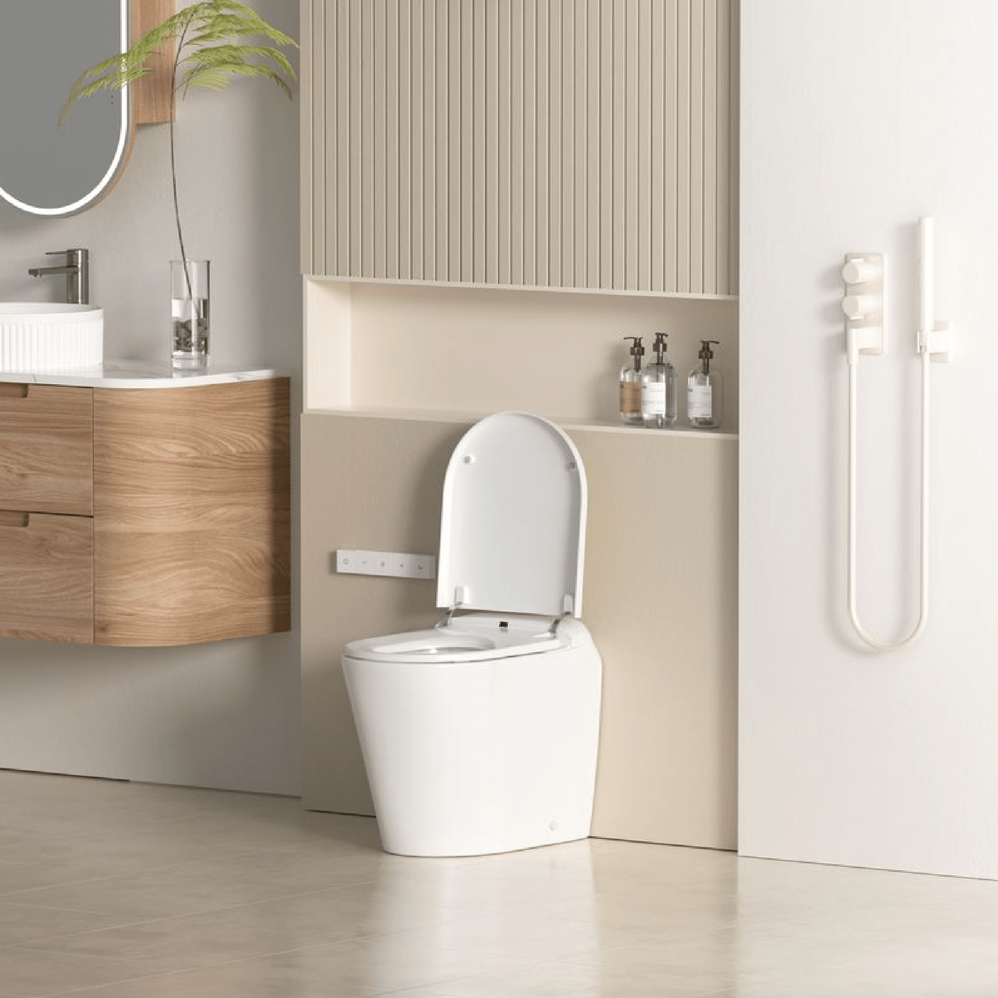 LAFEME - Autolux Rimless Smart Toilet - Toilets - from our - Lafeme - supplier–available at Bathroom City Perth