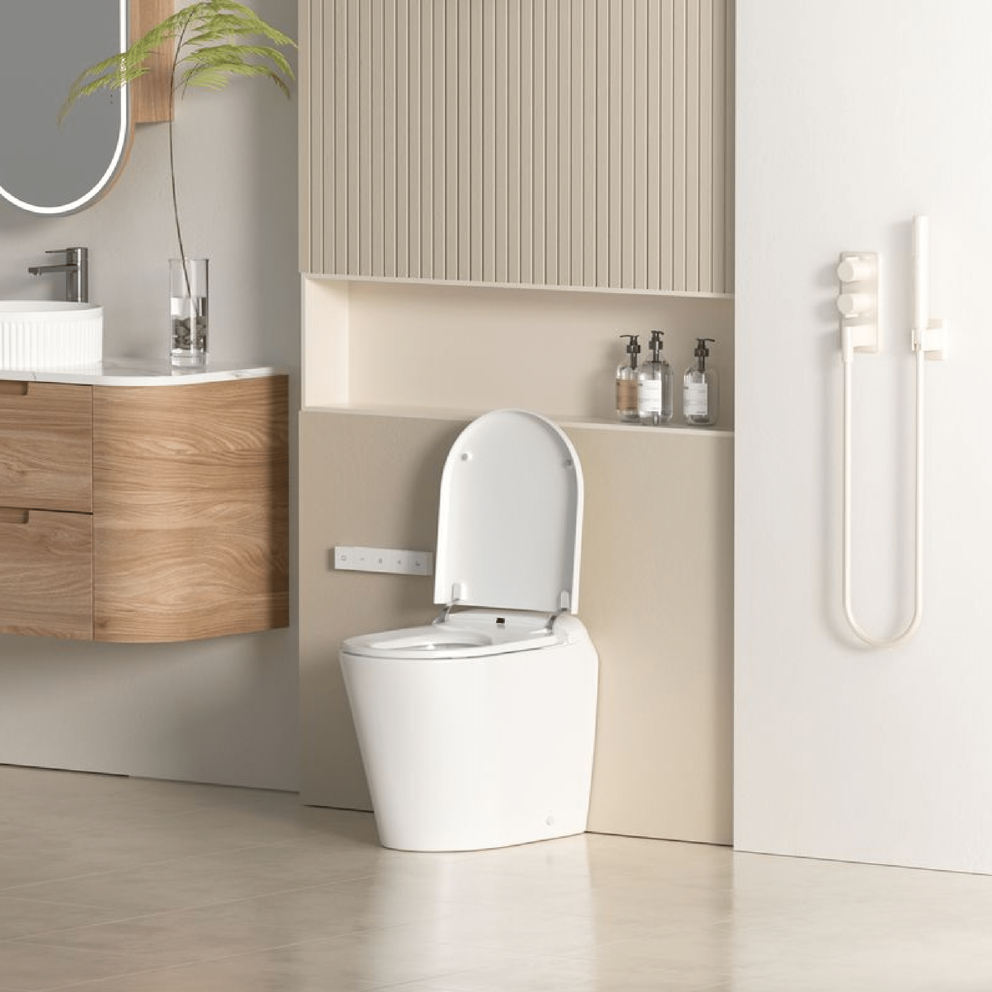 LAFEME - Autolux Rimless Smart Toilet - Toilets - from our - Lafeme - supplier–available at Bathroom City Perth