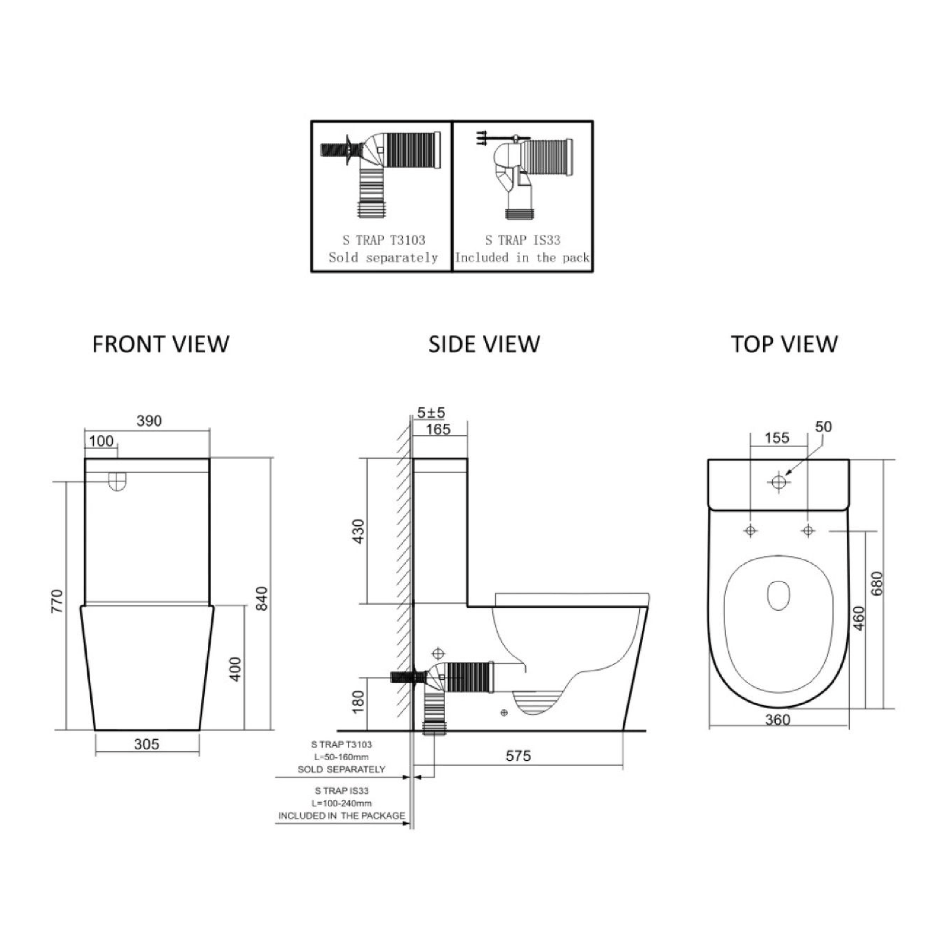 LAFEME - Catania Standard Luna - Toilets - from our - Lafeme - supplier–available at Bathroom City Perth