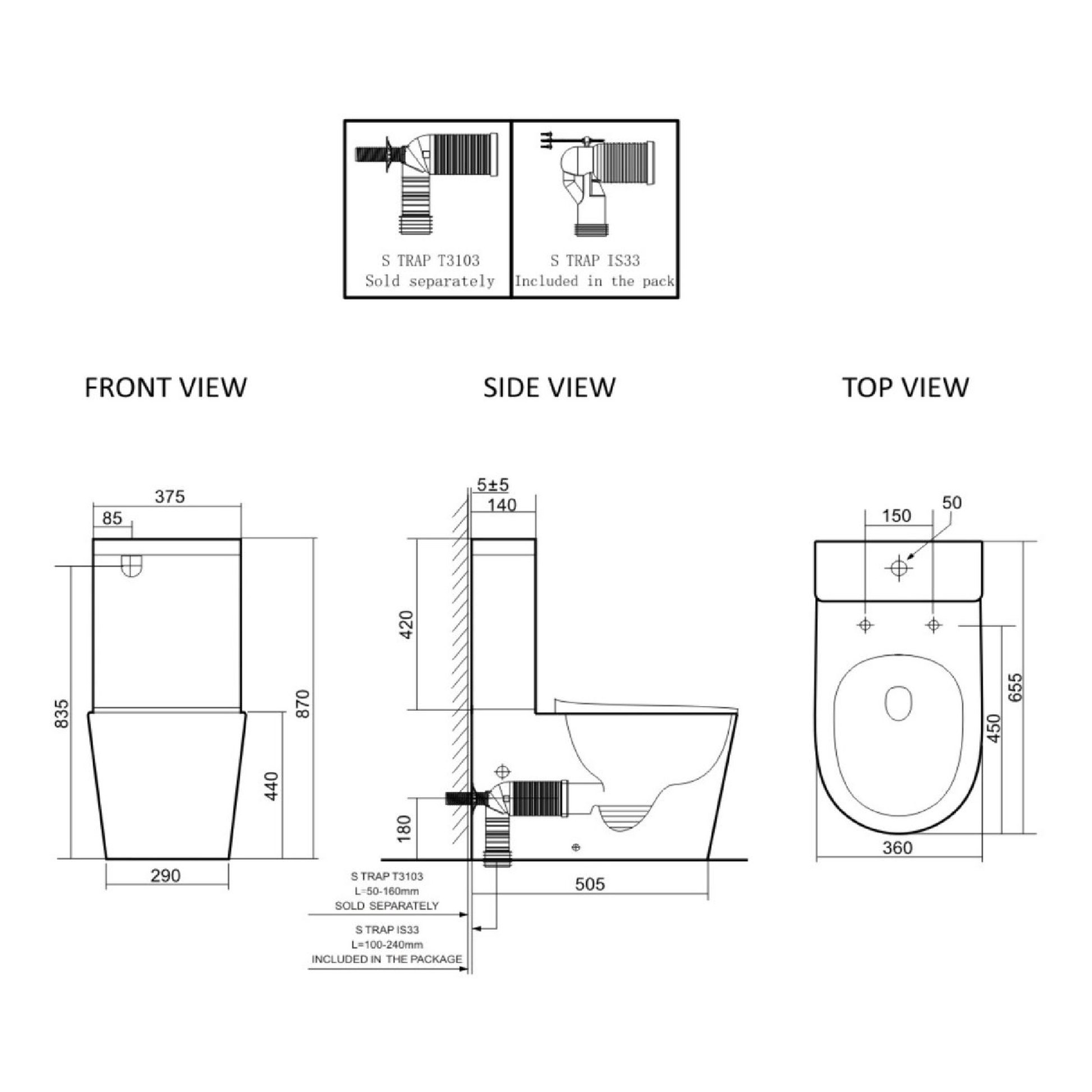 LAFEME - Catania Standard Vega - Toilets - from our - Lafeme - supplier–available at Bathroom City Perth