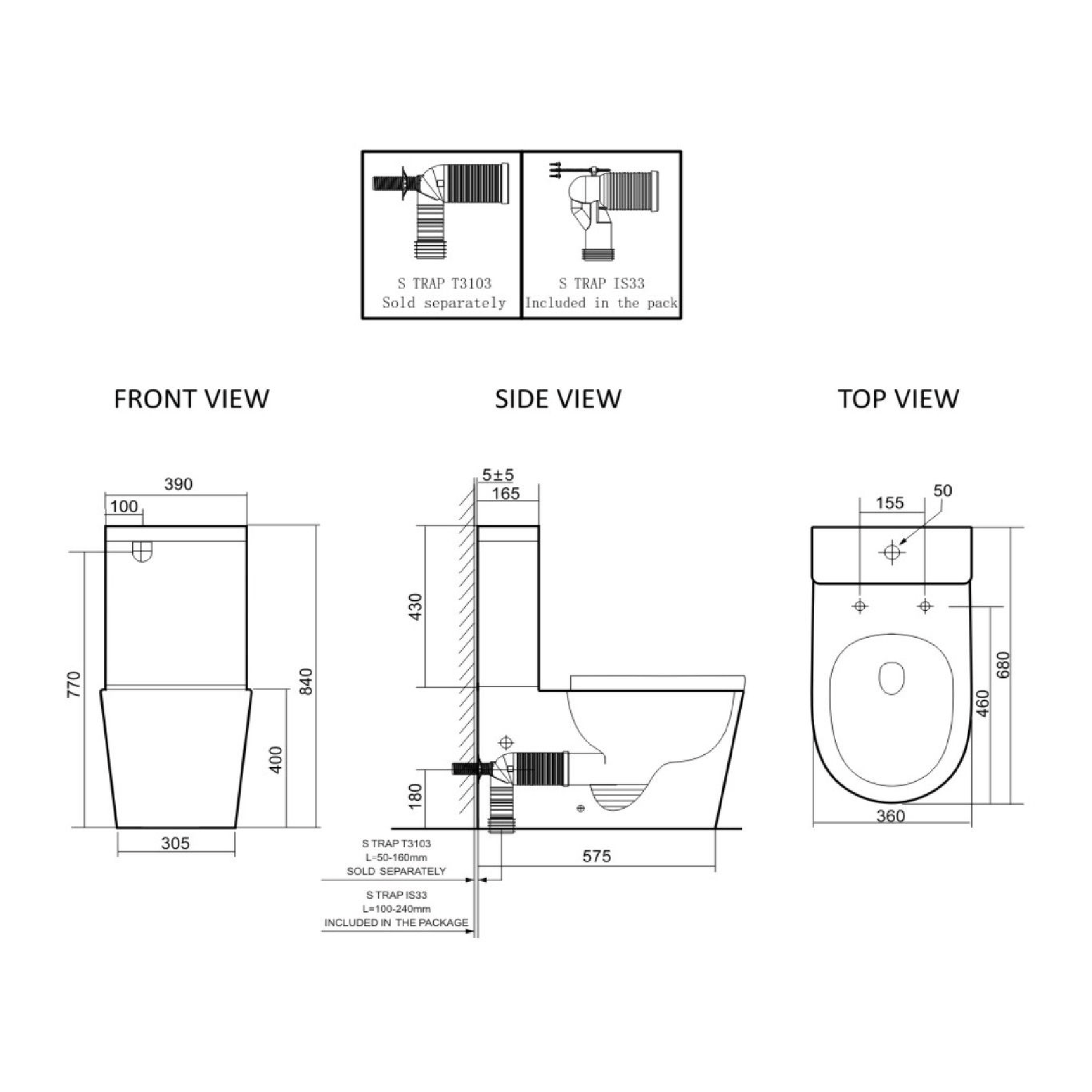 LAFEME - Thea Standard Luna - Toilets - from our - Lafeme - supplier–available at Bathroom City Perth