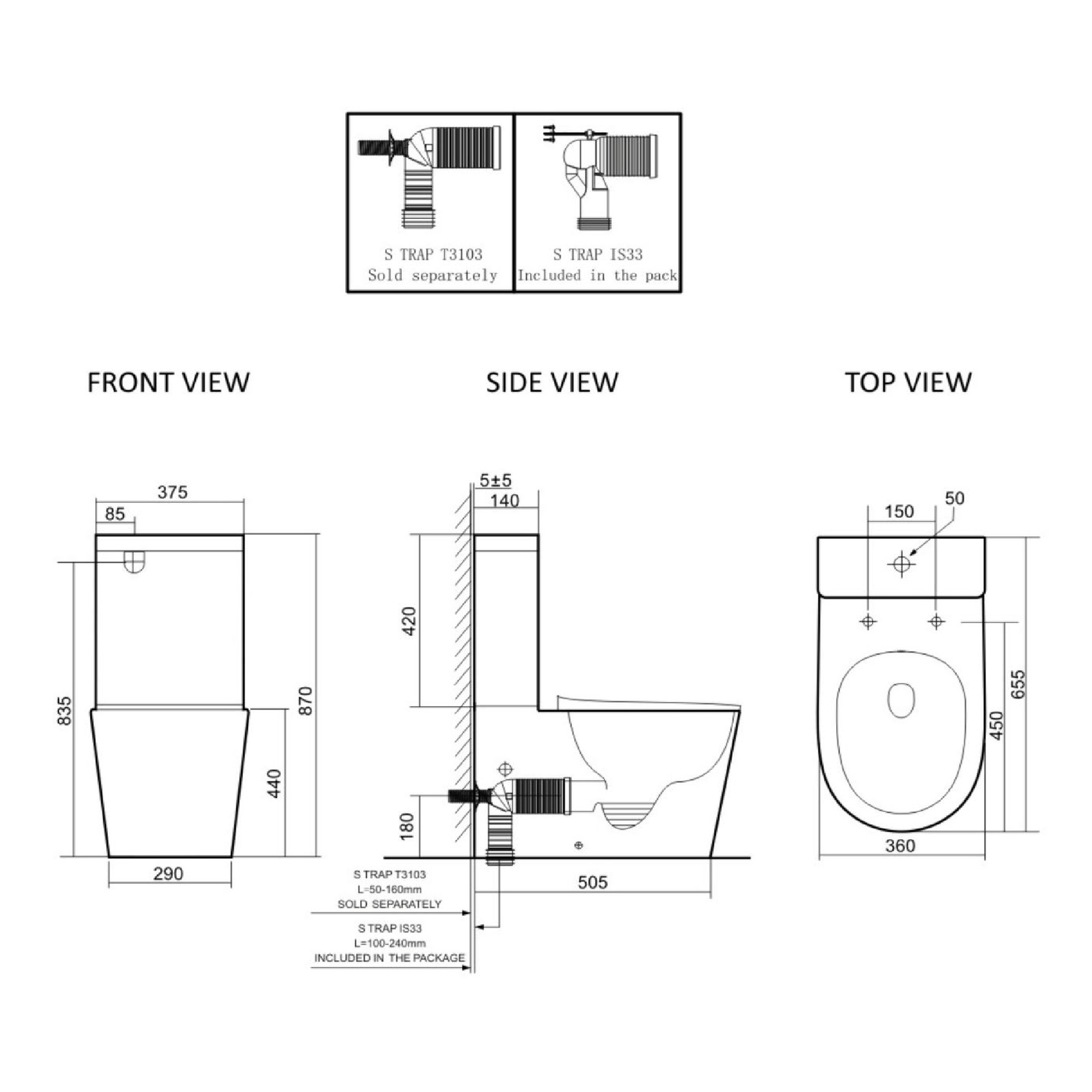 LAFEME - Thea Standard Vega - Toilets - from our - Lafeme - supplier–available at Bathroom City Perth