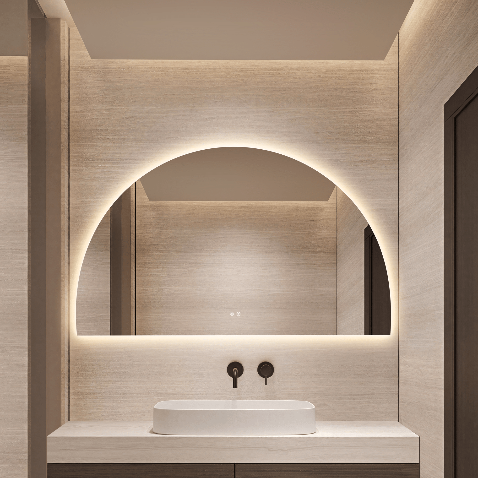 MELA - AERI 1500 LED Arch Mirror - Mirror - from our - MELA - supplier–available at Bathroom City Perth
