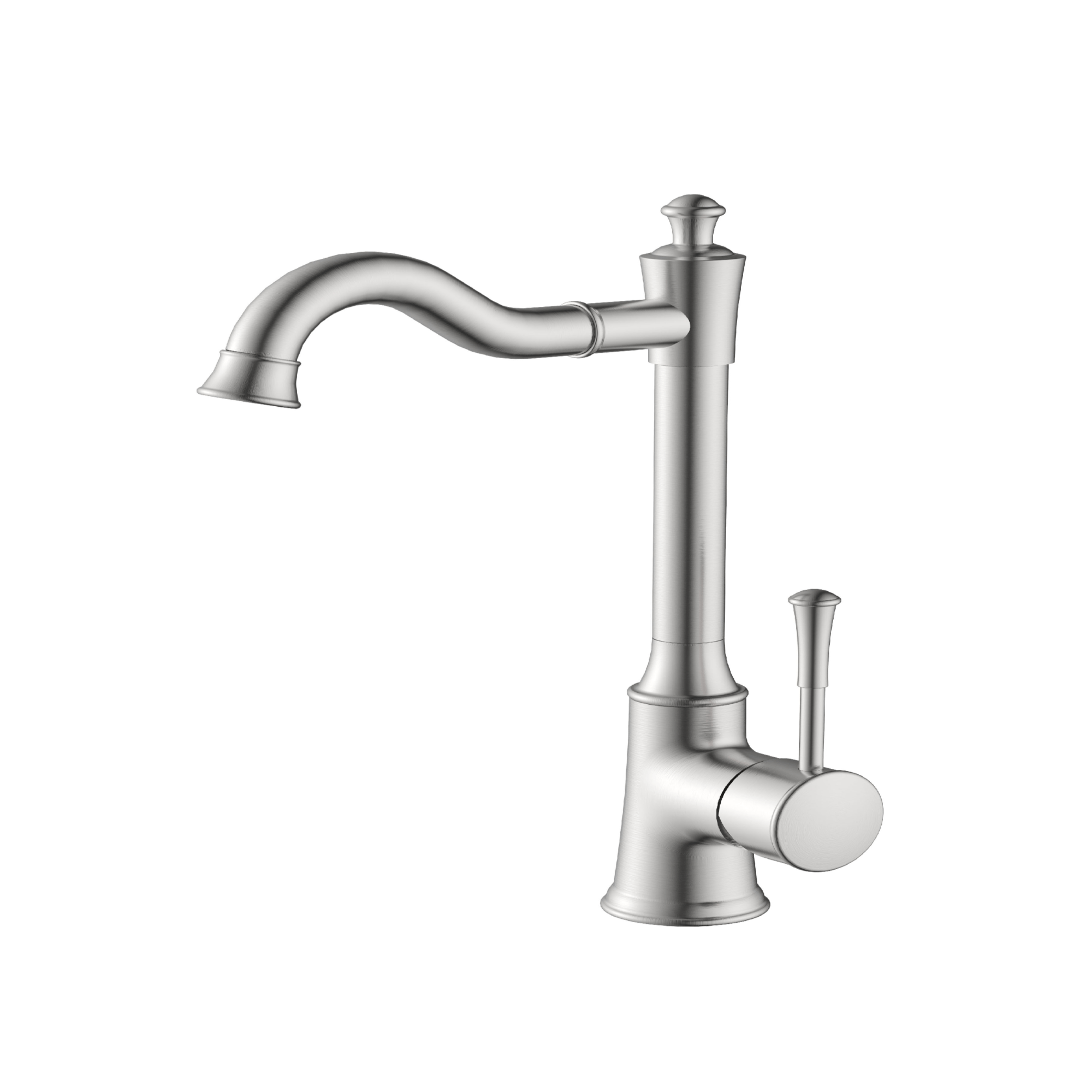 MELA - ANTIK Tall Basin Mixer Brushed NickelTapware – available at Bathroom City Perth