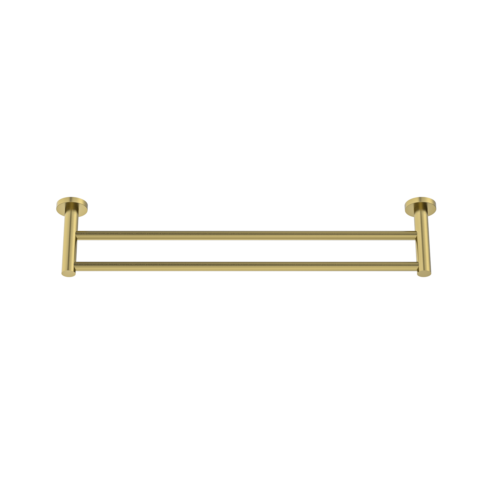 MELA - BRUNO 600 Double Towel Rail Brushed BrassAccessories – available at Bathroom City Perth