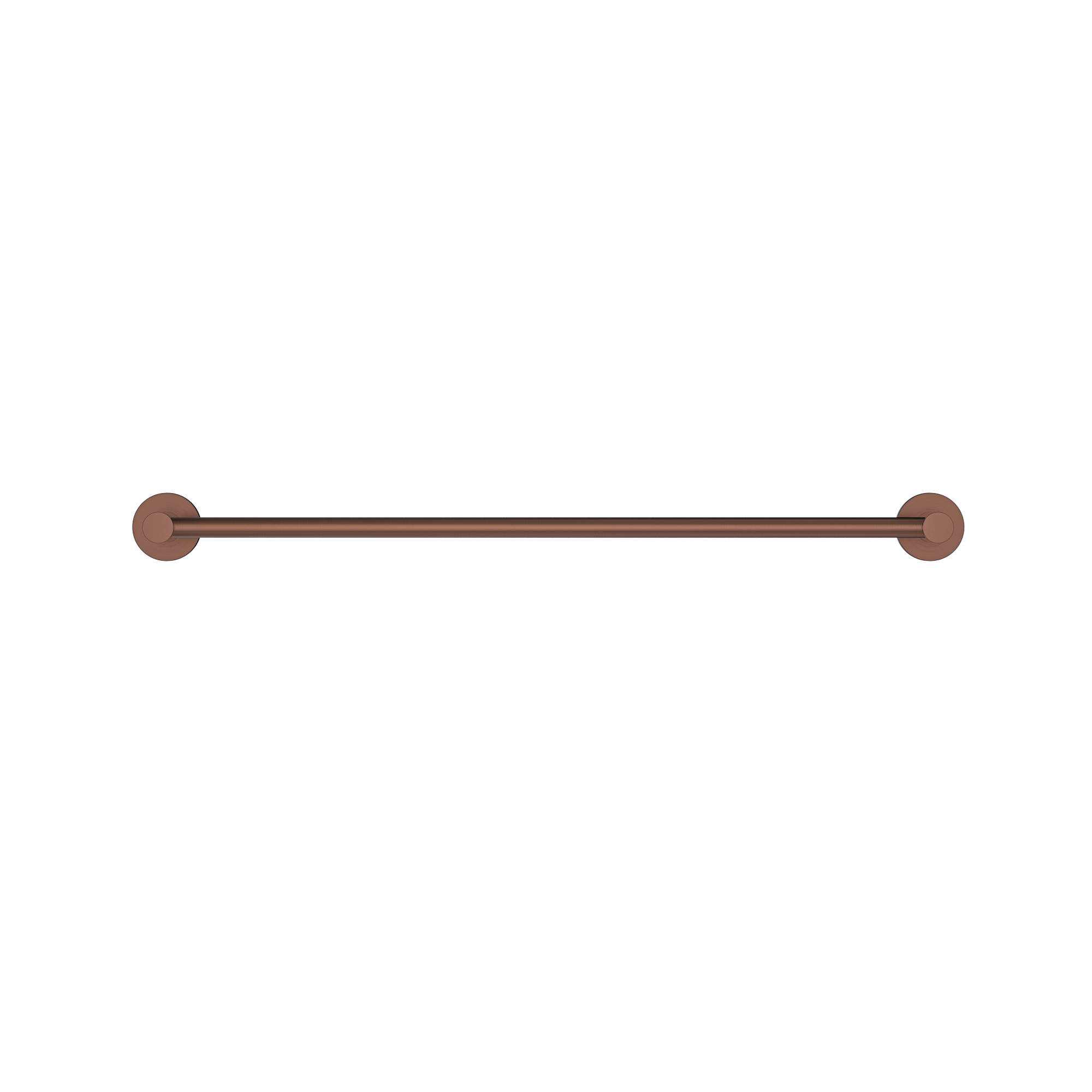 MELA - BRUNO 600 Single Towel Rail Brushed CopperAccessories – available at Bathroom City Perth