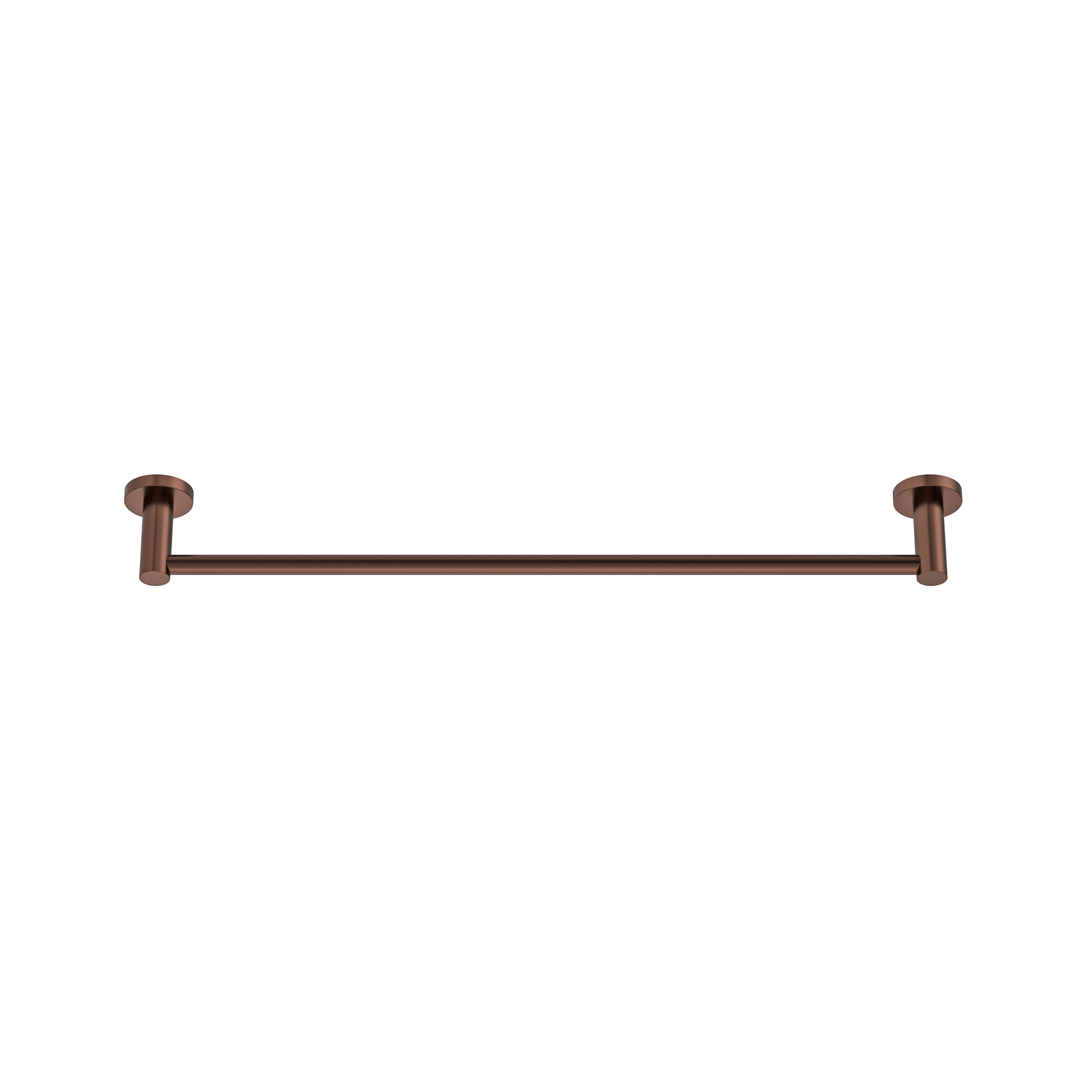 MELA - BRUNO 600 Single Towel Rail Brushed CopperAccessories – available at Bathroom City Perth
