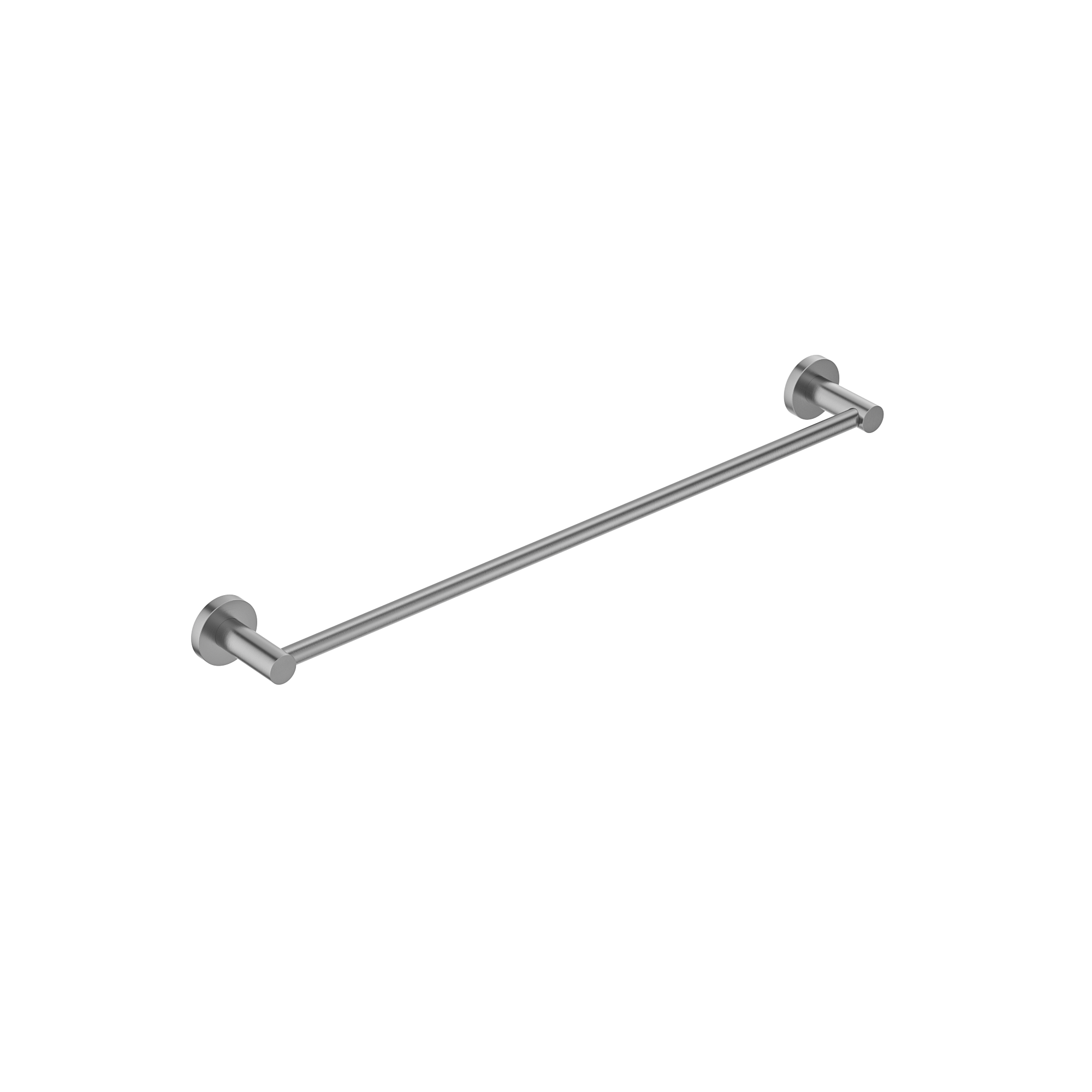 MELA - BRUNO 600 Single Towel Rail Brushed NickelAccessories – available at Bathroom City Perth