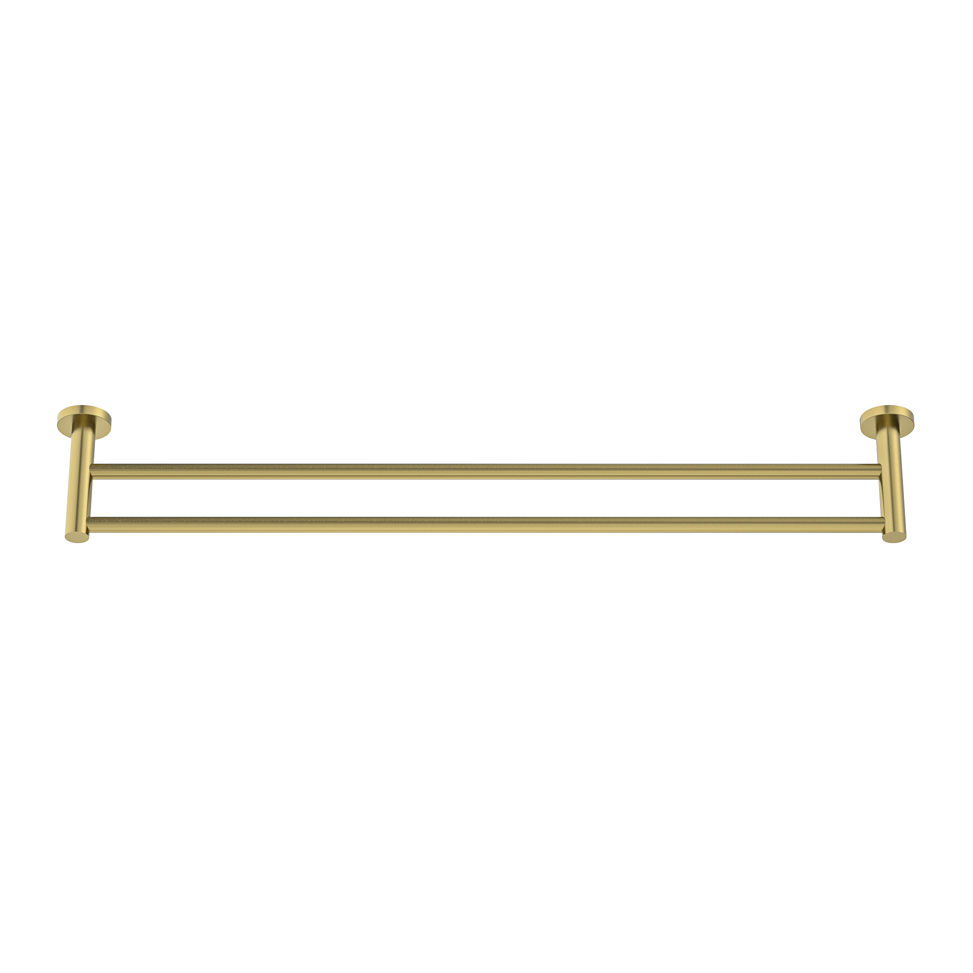 MELA - BRUNO 800 Double Towel Rail Brushed BrassAccessories – available at Bathroom City Perth