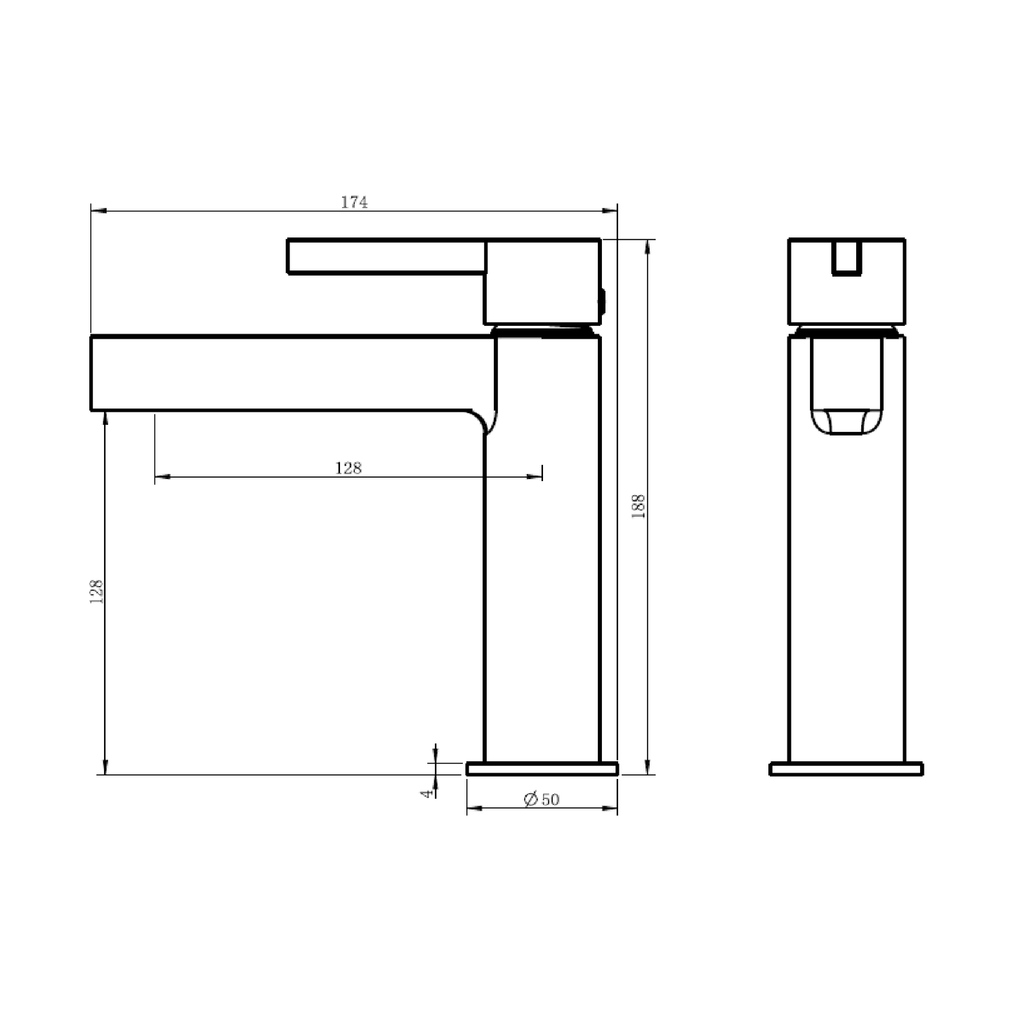 MELA - BRUNO Basin Mixer Brushed CopperTapware – available at Bathroom City Perth
