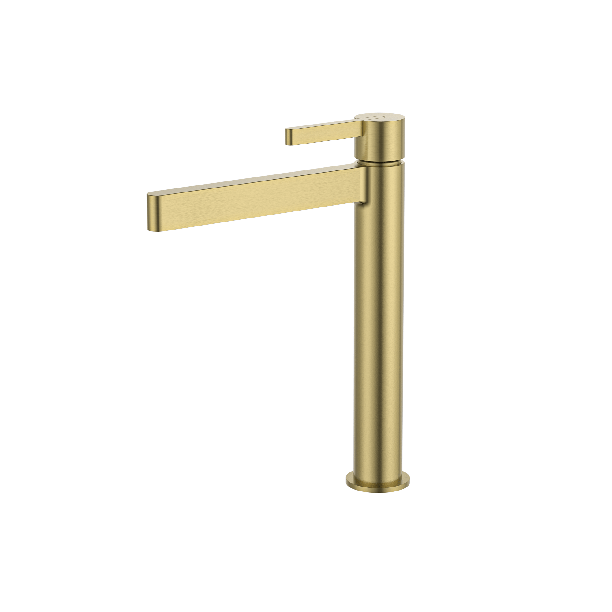 MELA - BRUNO Tall Basin Mixer Brushed BrassTapware – available at Bathroom City Perth