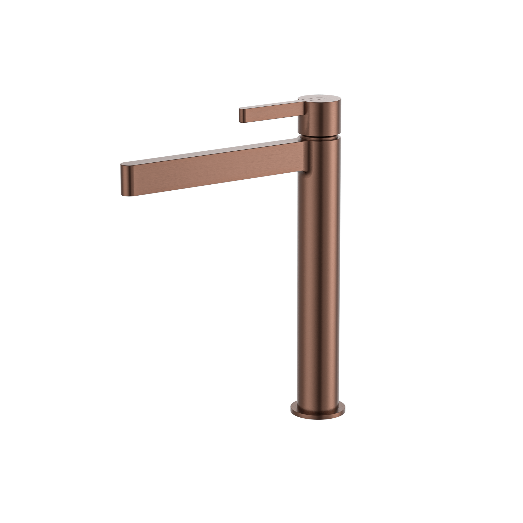 MELA - BRUNO Tall Basin Mixer Brushed CopperTapware – available at Bathroom City Perth