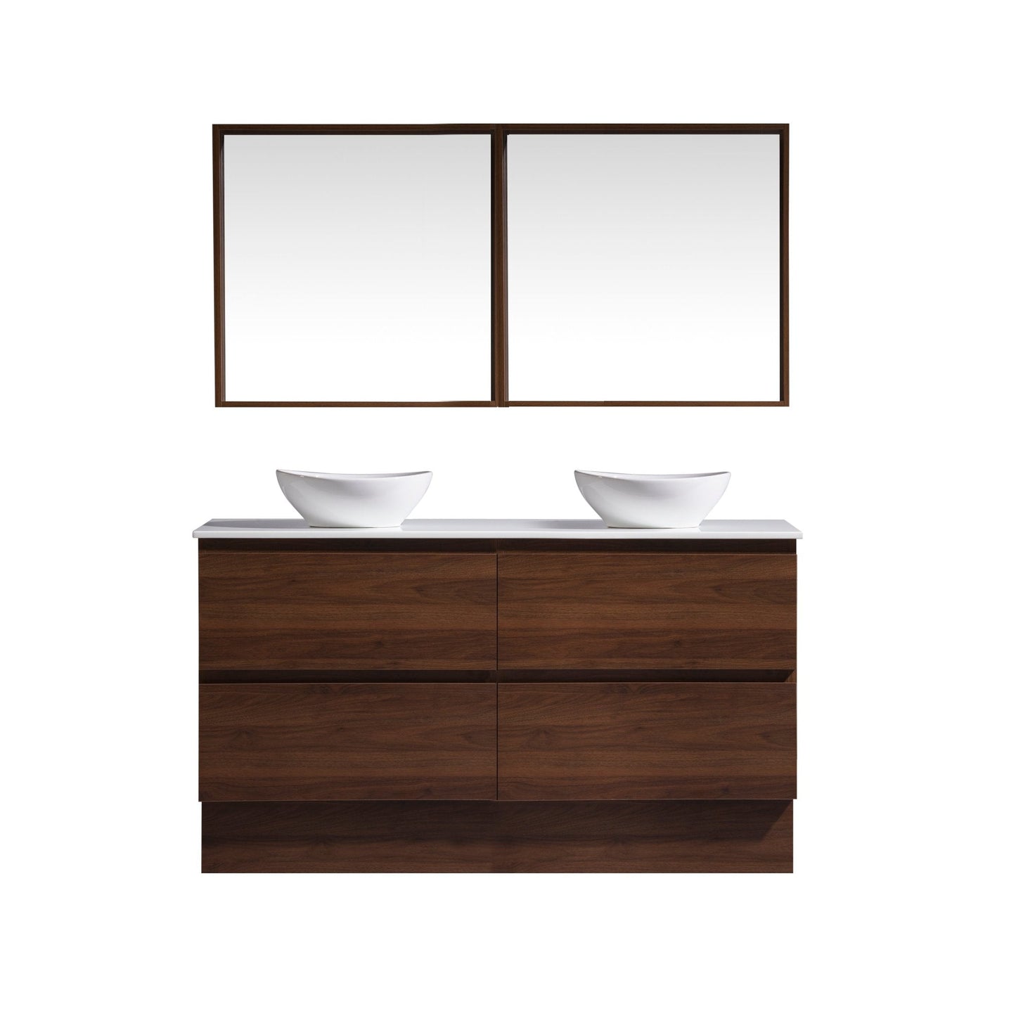 MELA - CLARK 1500 Walnut Wall Hung Vanity with 4 DrawersVanities – available at Bathroom City Perth