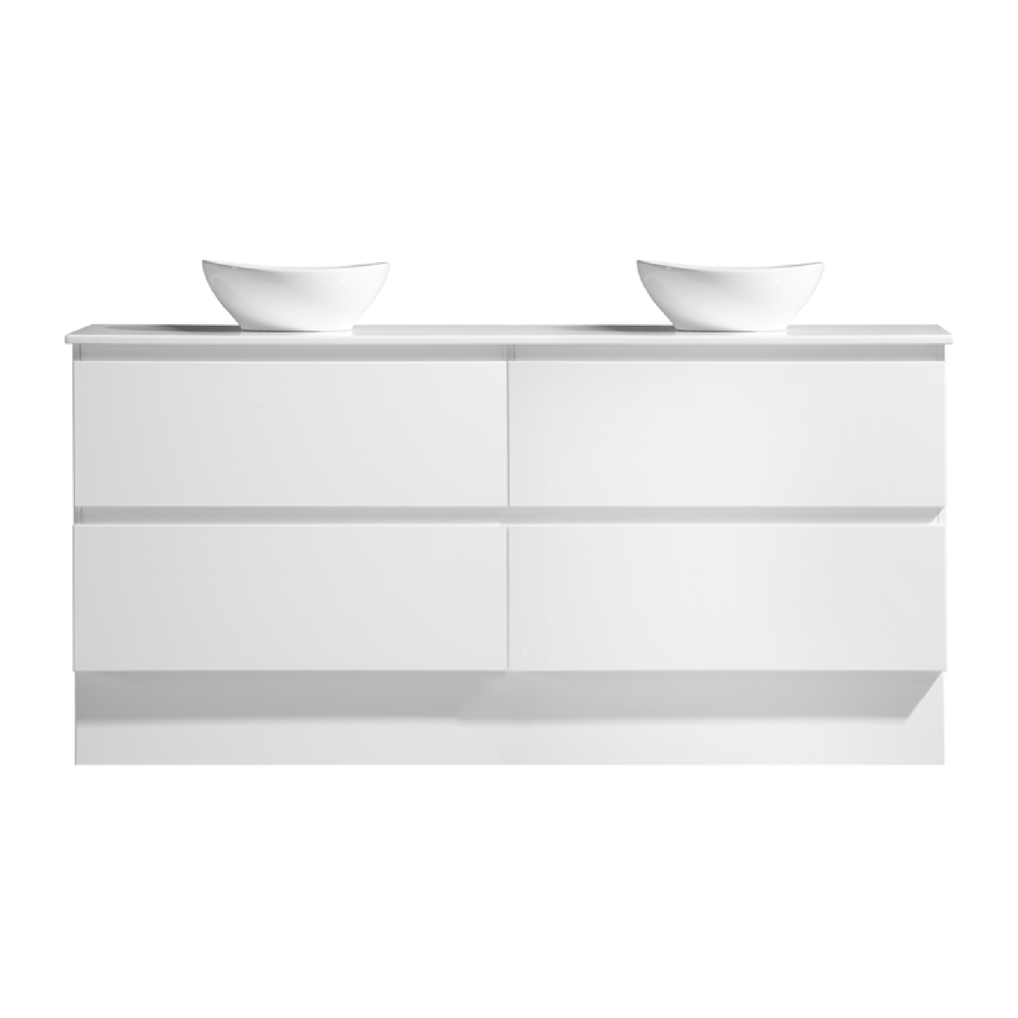 MELA - CLARK 1800 Gloss White Wall Hung Vanity with 4 DrawersVanities – available at Bathroom City Perth