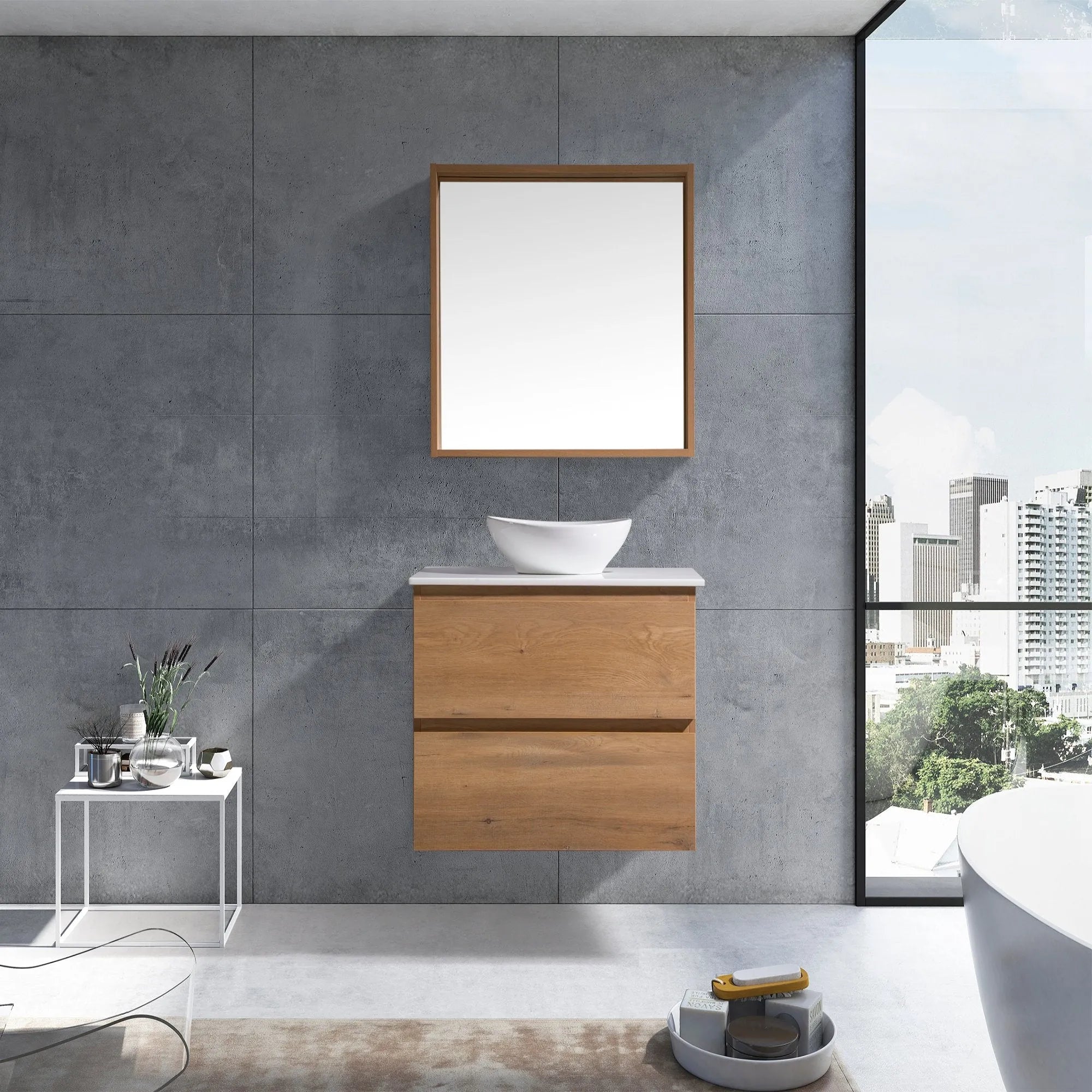 MELA - CLARK 750 Snafell Wall Hung Vanity with 2 Drawers