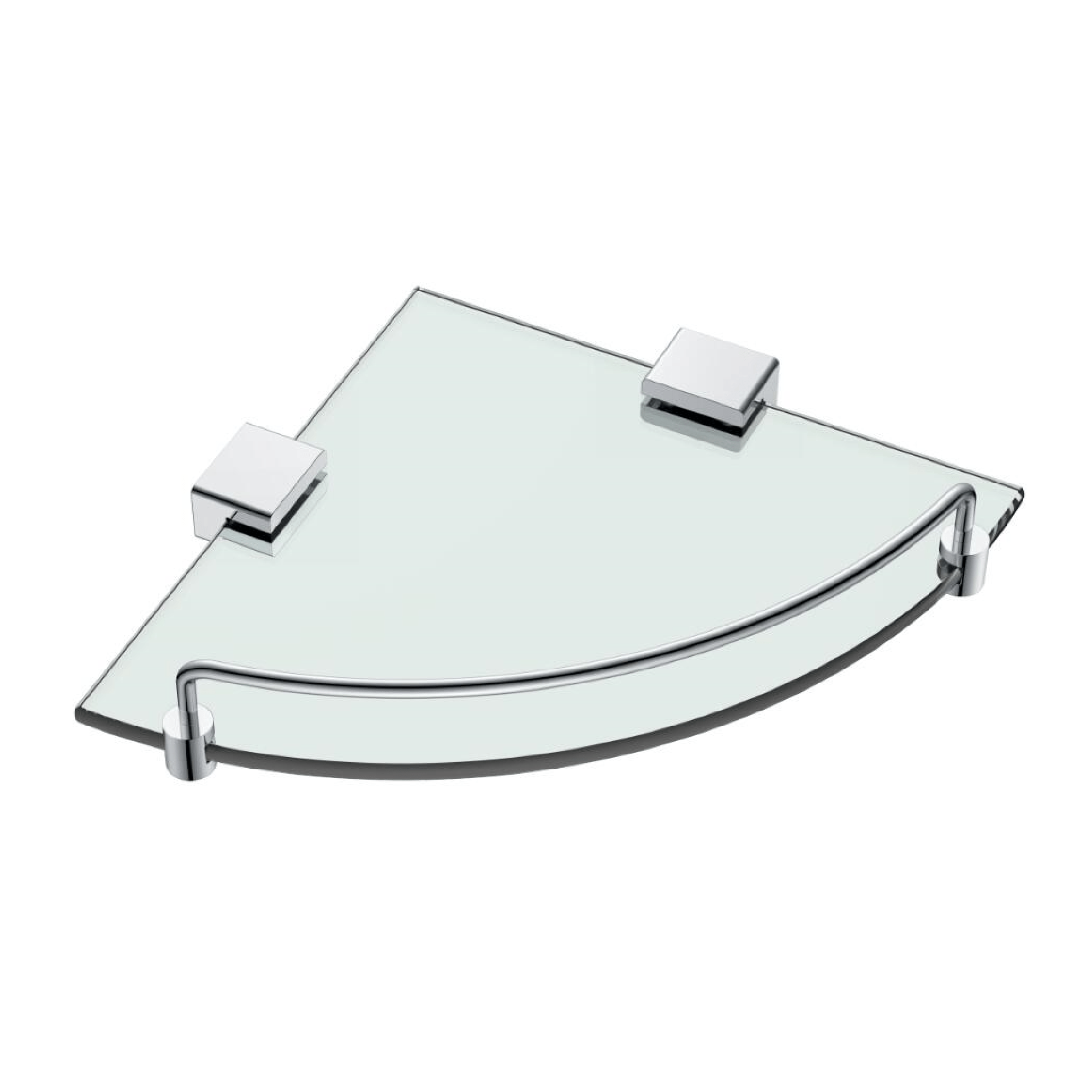 MELA - Corner Glass Shelf ChromeAccessories – available at Bathroom City Perth