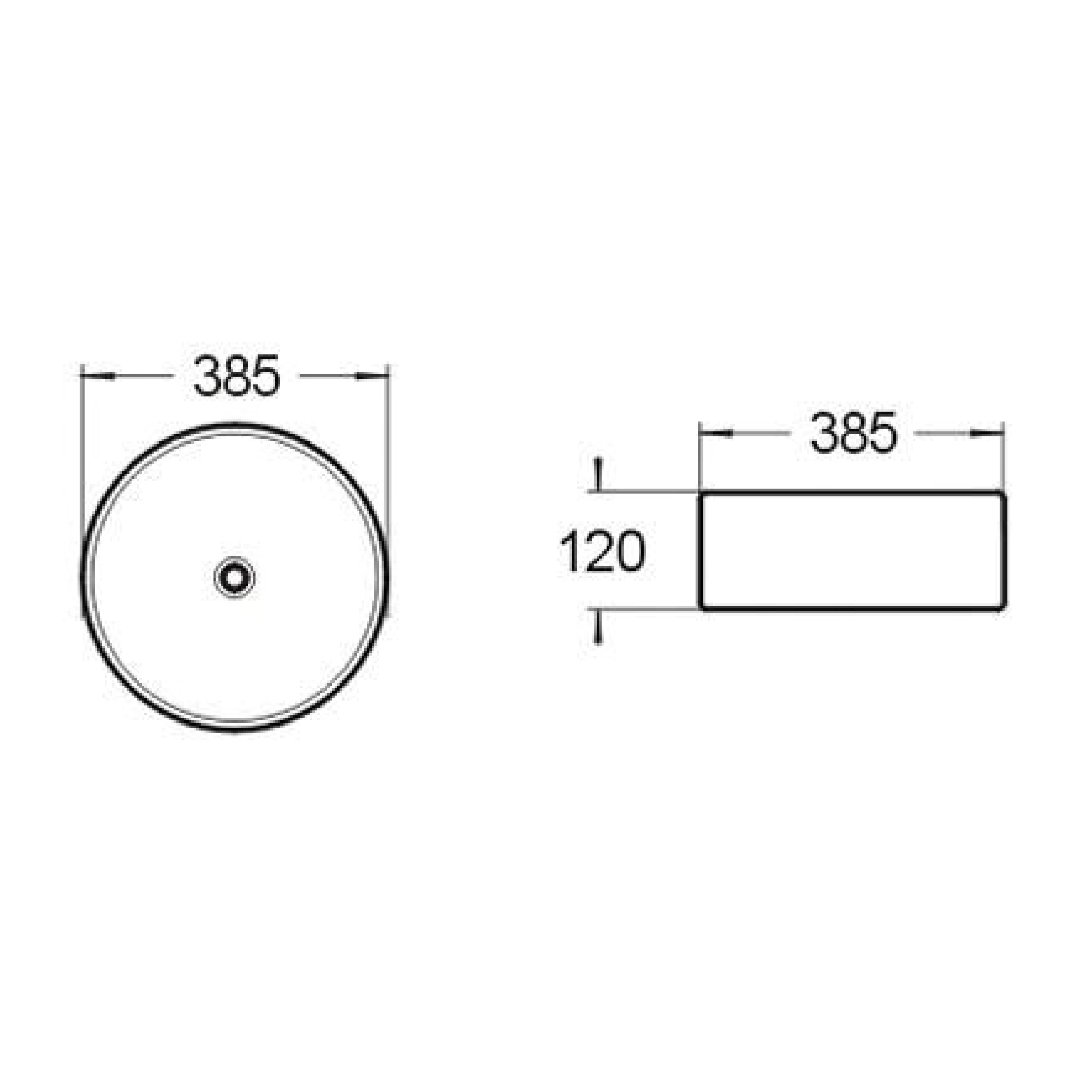MELA - DAVISSON Matt Black Above Counter BasinBasins – available at Bathroom City Perth
