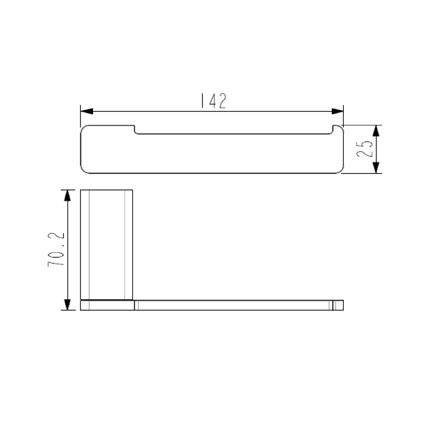 MELA - FLOVA Paper Holder Brushed NickelAccessories – available at Bathroom City Perth