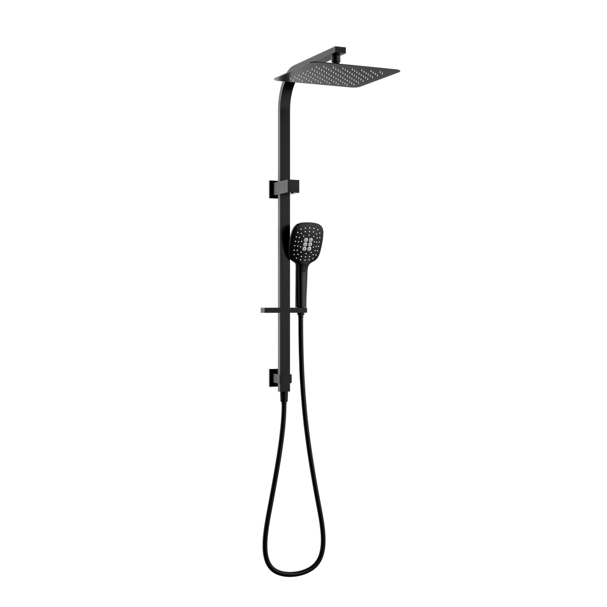 MELA - FLOVA Twin Combo Shower Set with Rail BlackTapware – available at Bathroom City Perth