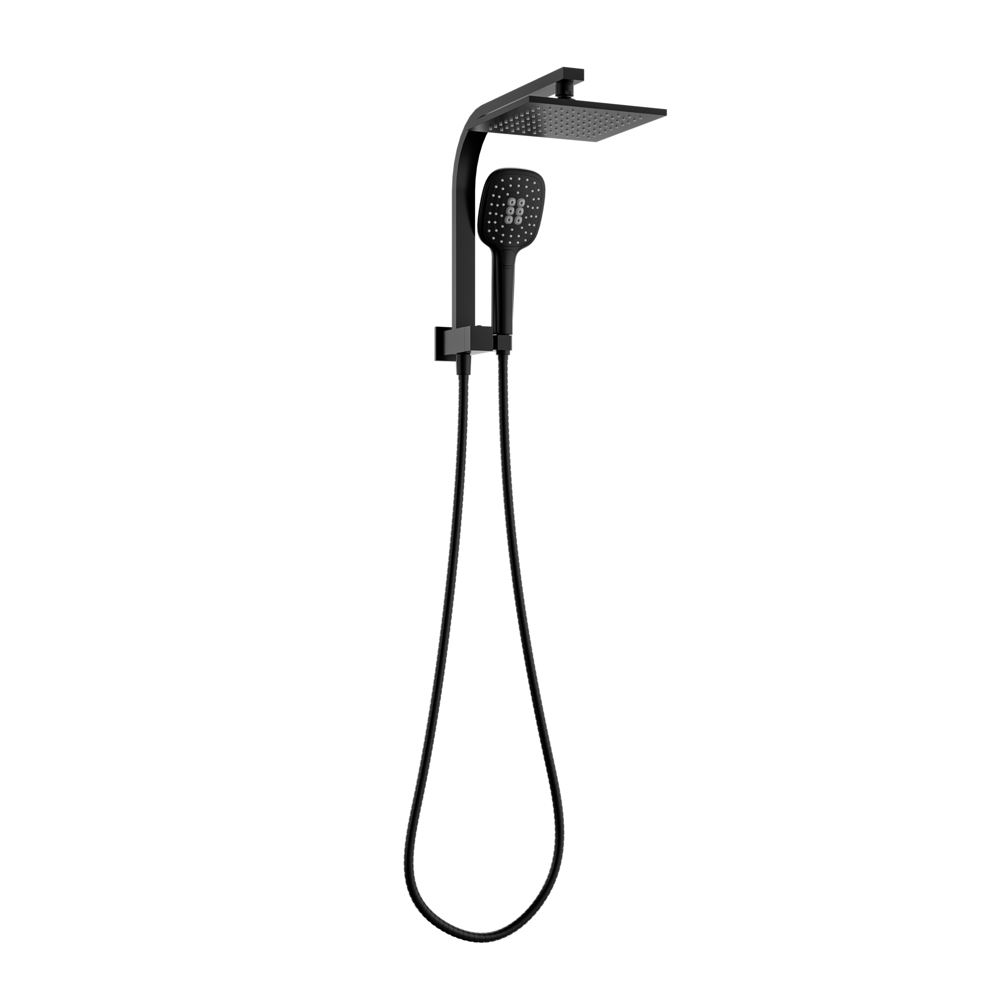 MELA - FLOVA Twin Combo Shower Set without Rail BlackTapware – available at Bathroom City Perth