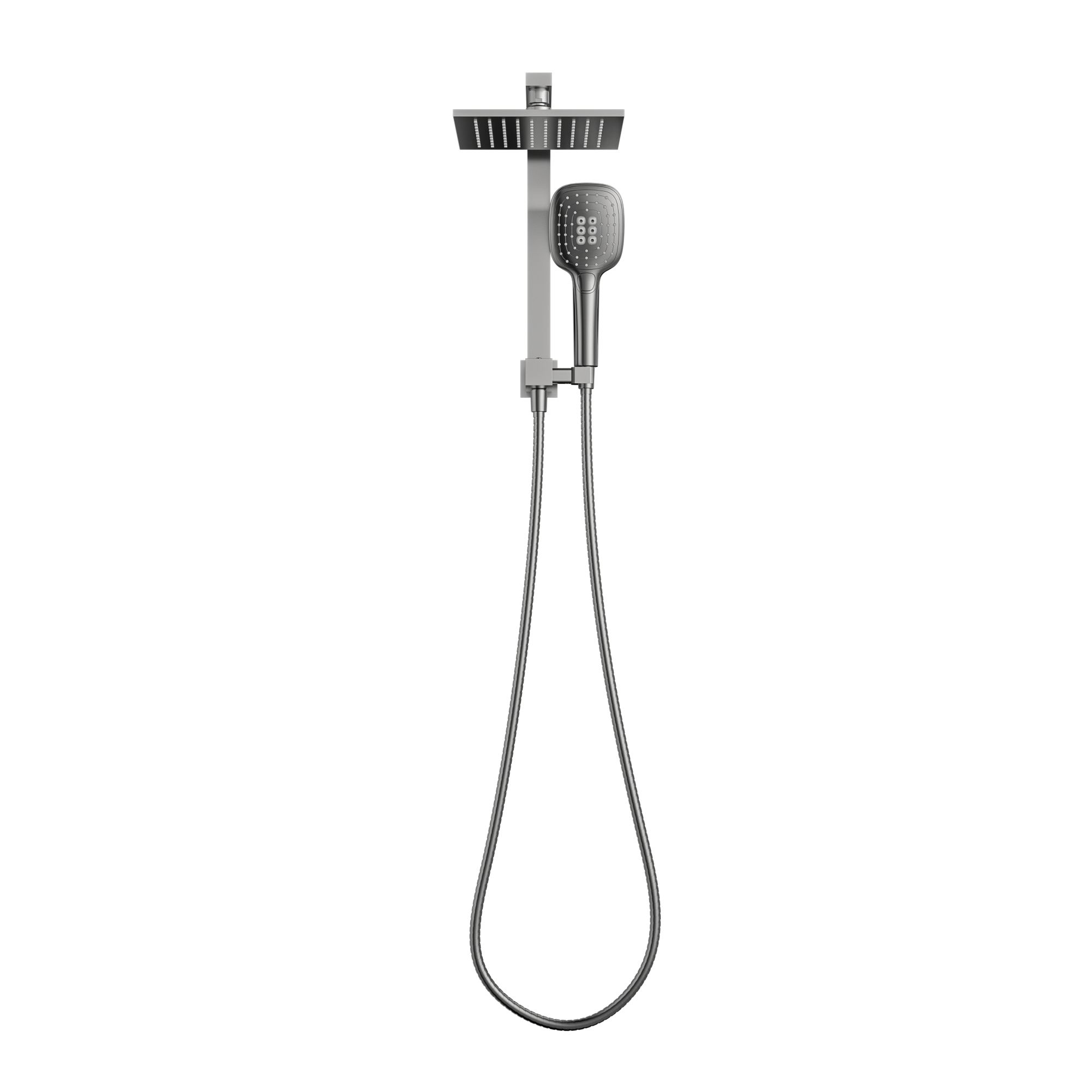 MELA - FLOVA Twin Combo Shower Set without Rail Brushed NickelTapware – available at Bathroom City Perth