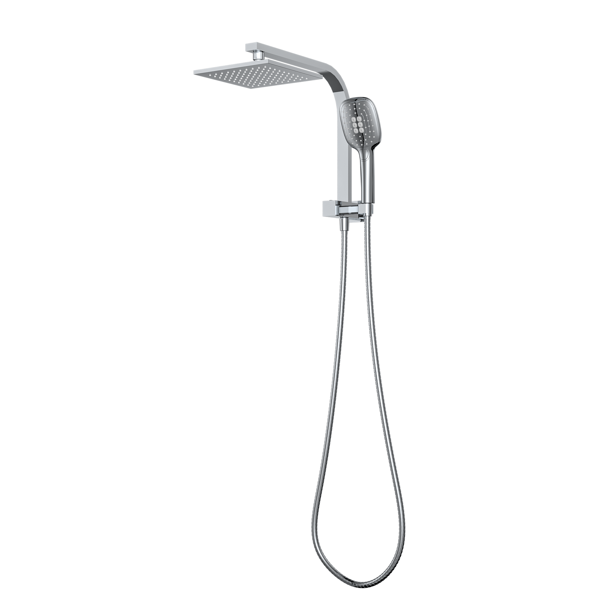 MELA - FLOVA Twin Combo Shower Set without Rail ChromeTapware – available at Bathroom City Perth