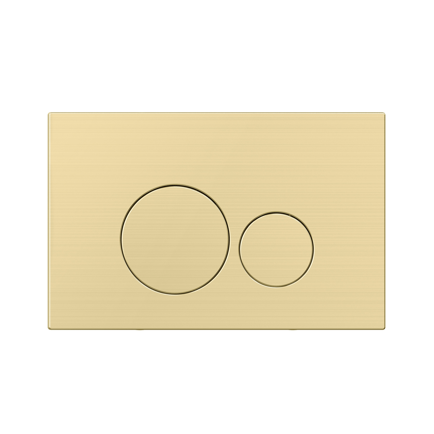 MELA - In Wall Toilet Button Round Brushed BrassToilets – available at Bathroom City Perth