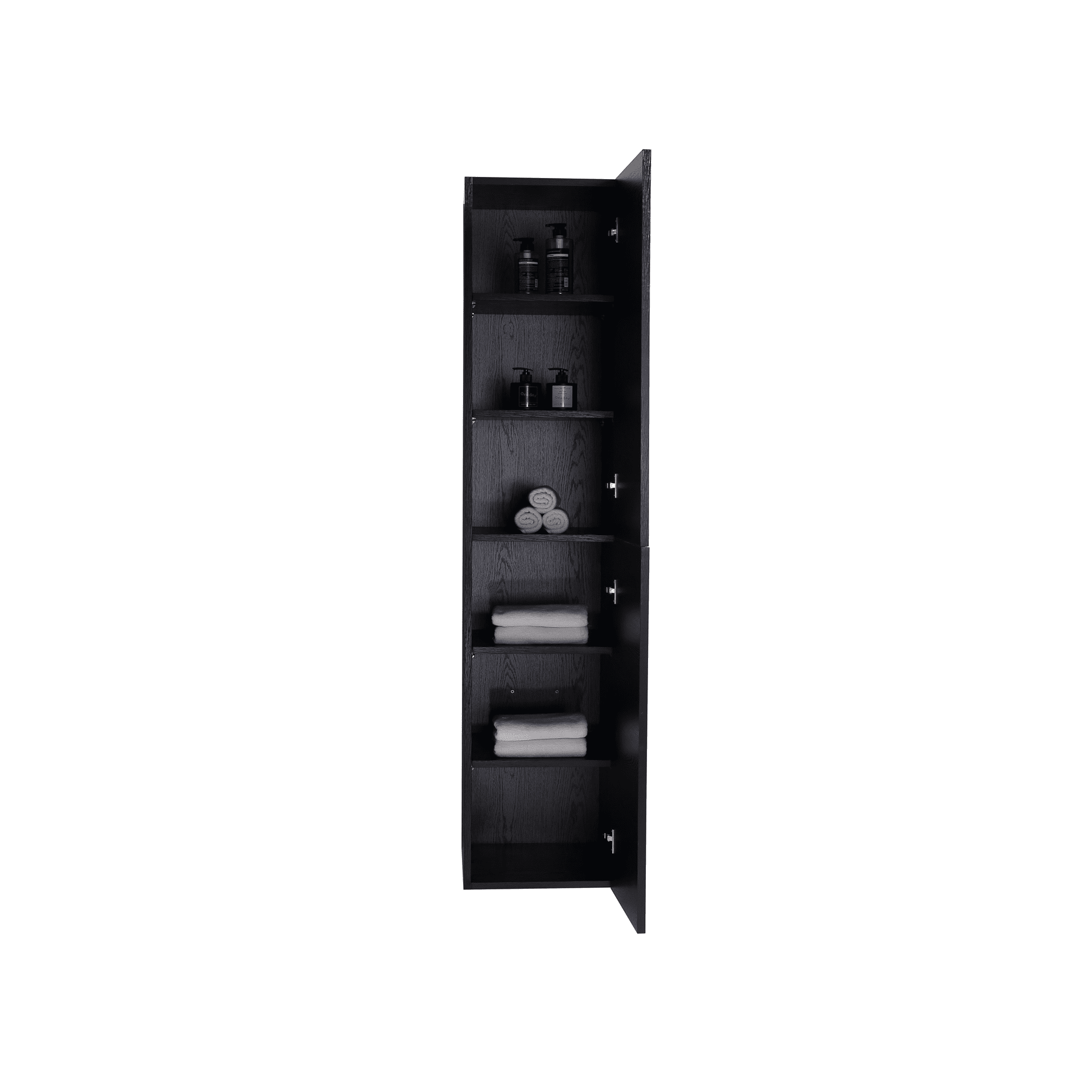 MELA - MILANO 400 Black Oak Wall Hung Tallboy with 2 Doors - Vanities - from our - MELA - supplier–available at Bathroom City Perth
