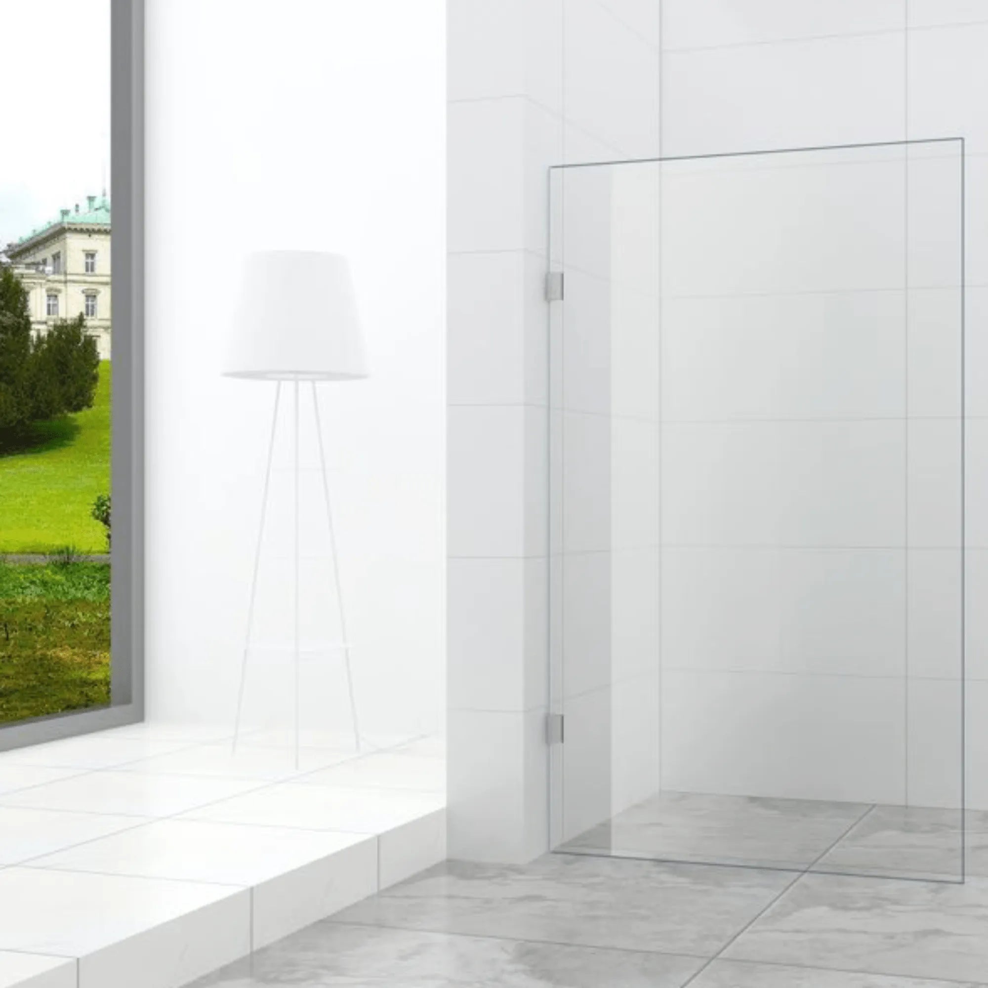 MELA - MORRIS 895mm Frameless Shower Panel