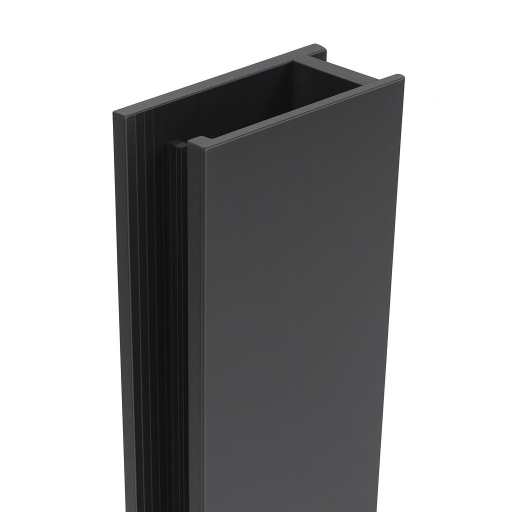 MELA - Morris Shower Screen U Channel Gun Metal Shower Screen Hardware from our MELA supplier – available at Bathroom City Perth