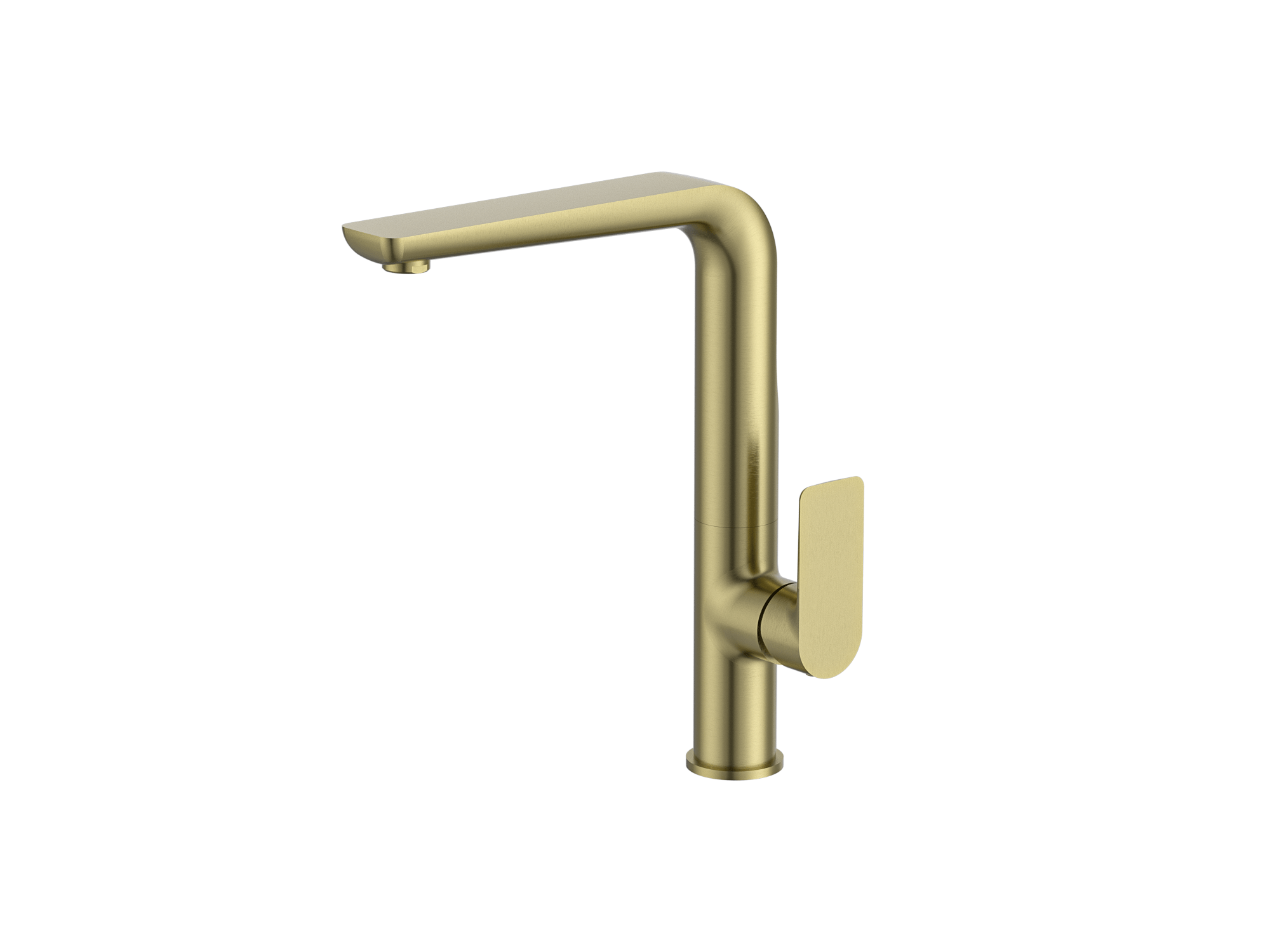 MELA - PALCO Gooseneck Kitchen Mixer Brushed Brass - Tapware - from our - MELA - supplier–available at Bathroom City Perth