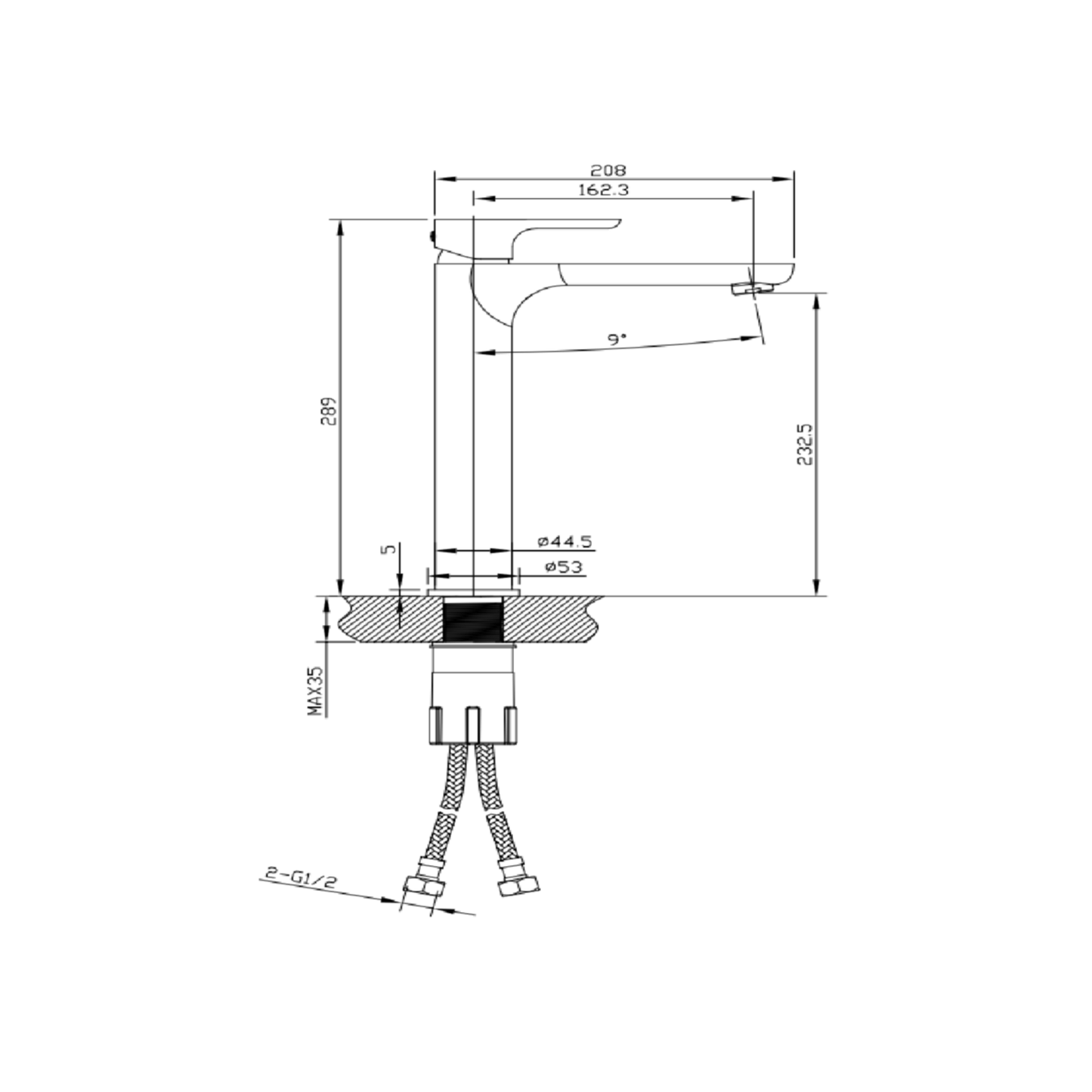 MELA - PALCO Tall Basin Mixer Brushed BrassTapware – available at Bathroom City Perth