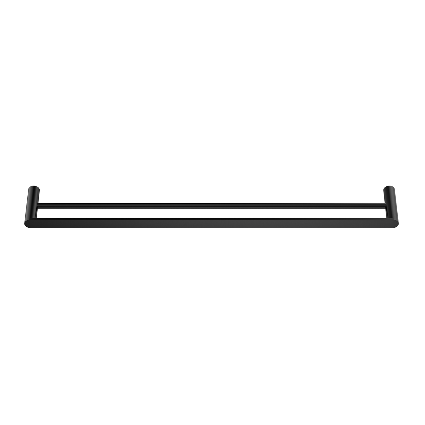 MELA - PALCO/RONDO 800 Double Towel Rail BlackAccessories – available at Bathroom City Perth