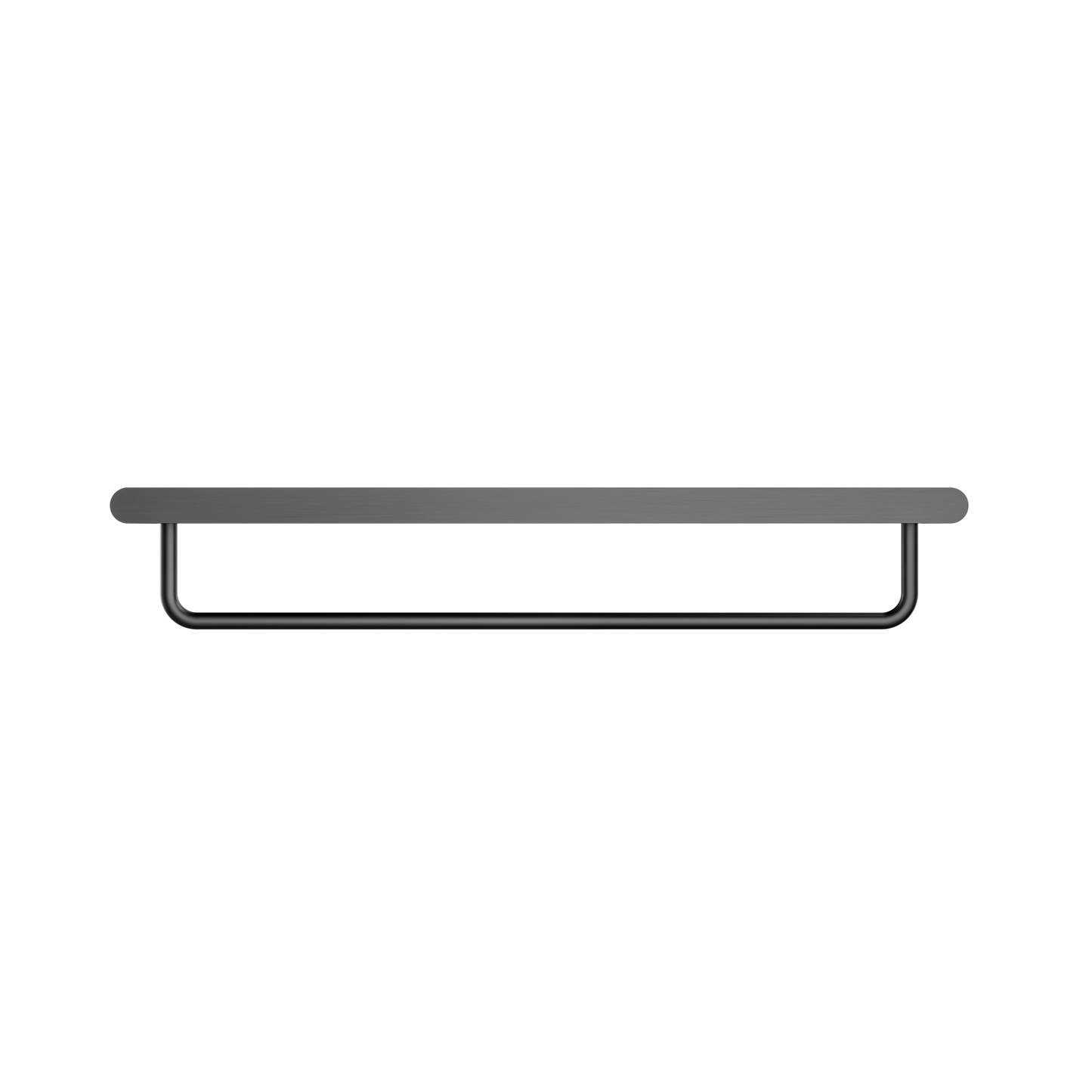 MELA - PALCO/RONDO Bath Towel Shelf Gun MetalAccessories – available at Bathroom City Perth