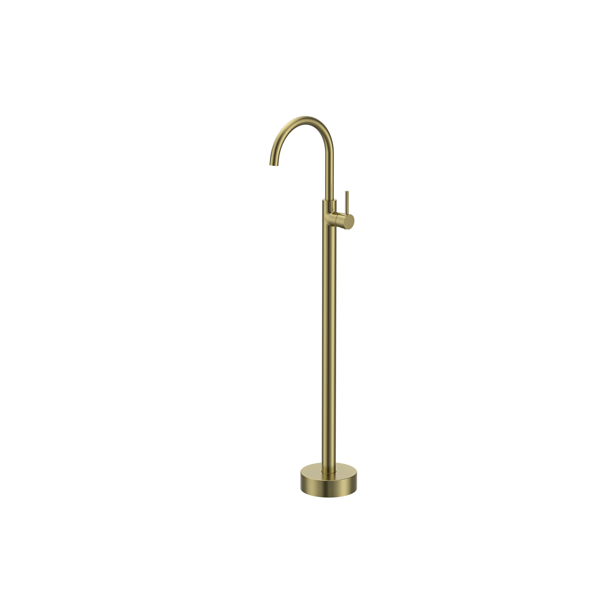 MELA - PALCO/RONDO Free Standing Bath Spout and Mixer Brushed BrassTapware – available at Bathroom City Perth