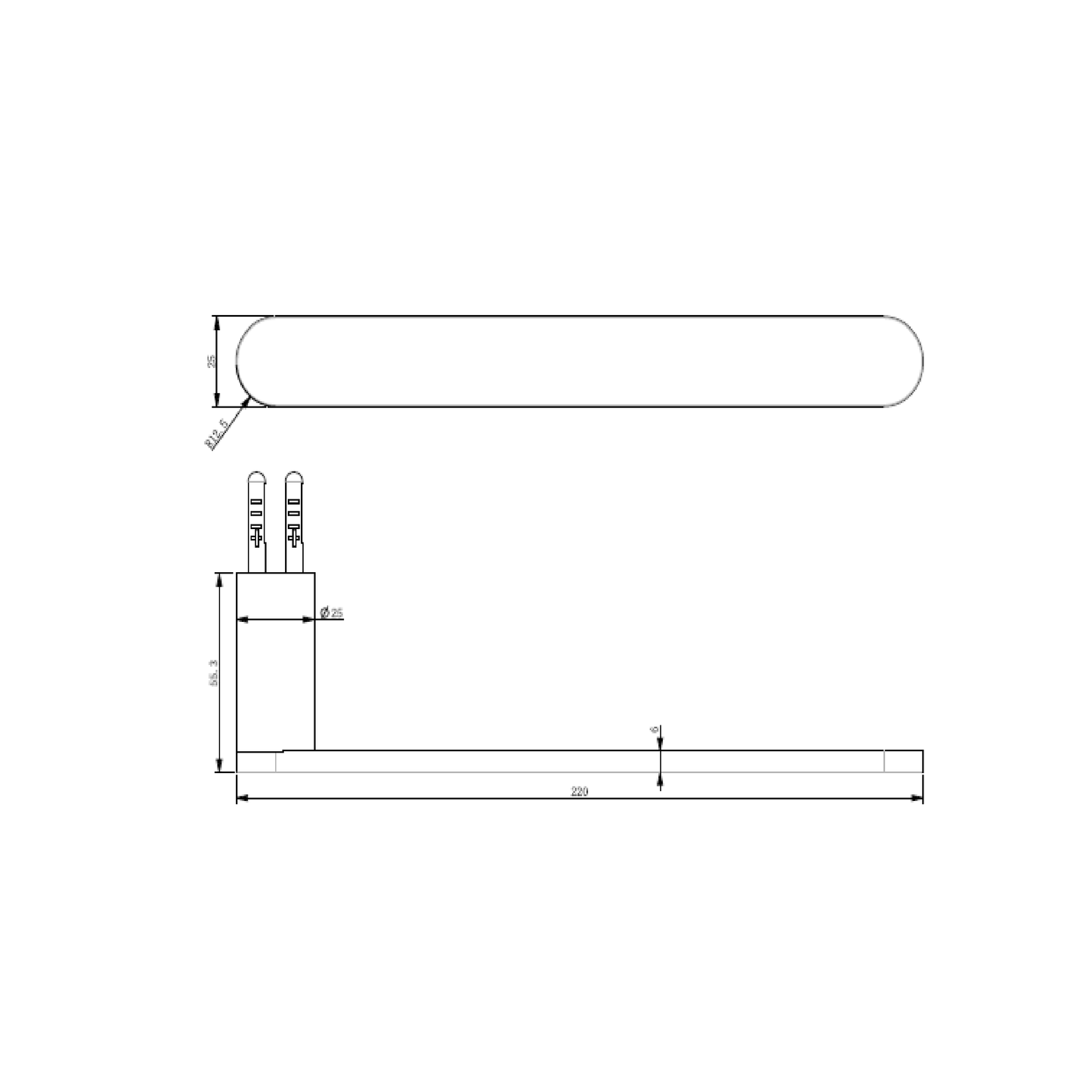 MELA - PALCO/RONDO Hand Towel Rail Brushed BrassAccessories – available at Bathroom City Perth