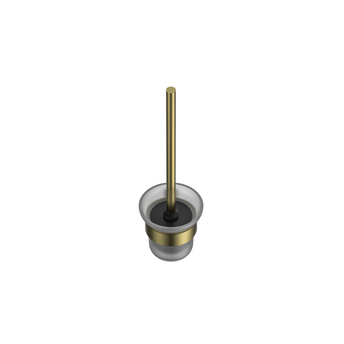 MELA - PALCO/RONDO Toilet Brush Holder Brushed BrassAccessories – available at Bathroom City Perth