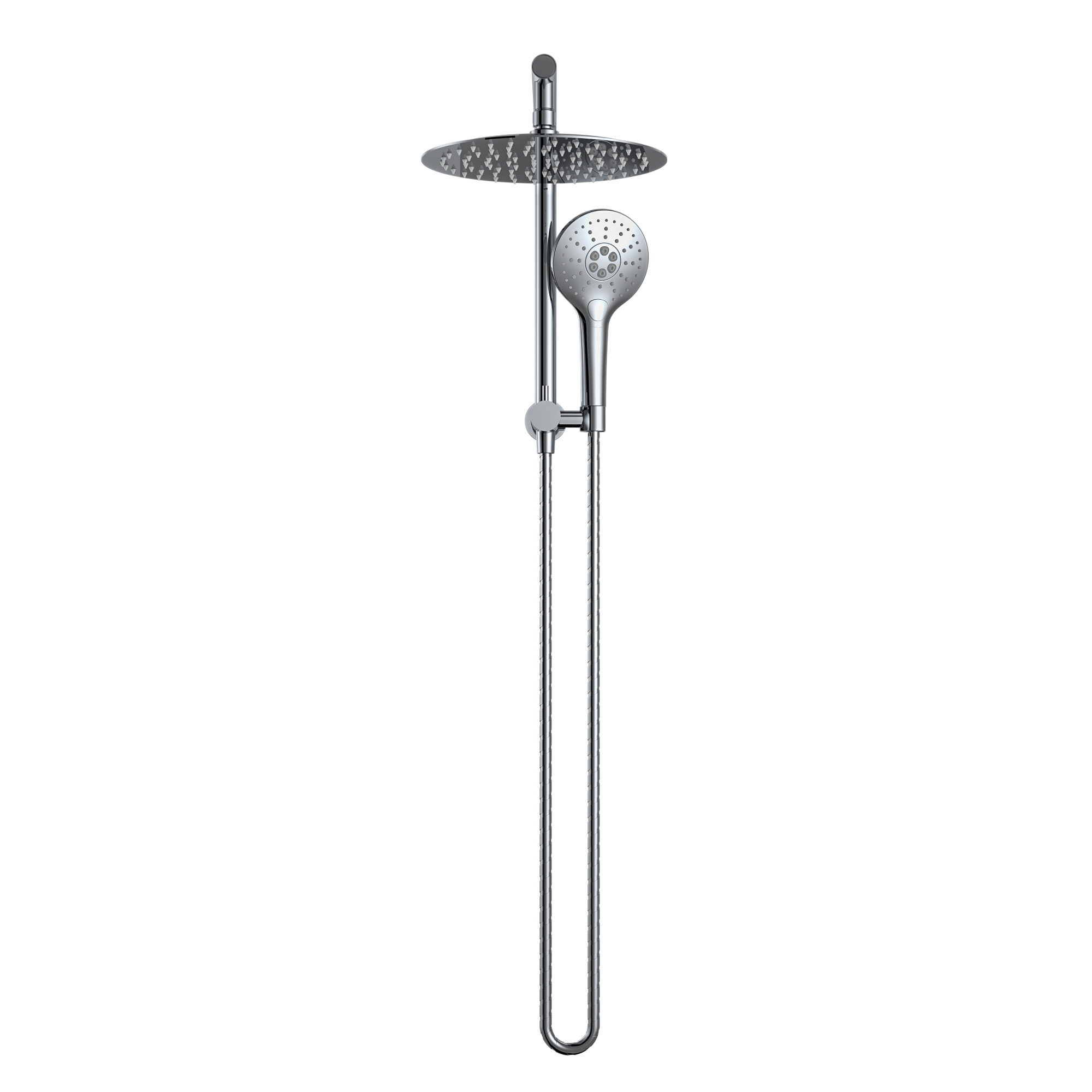 MELA - PALCO/RONDO Twin Combo Shower Set without Rail ChromeTapware – available at Bathroom City Perth