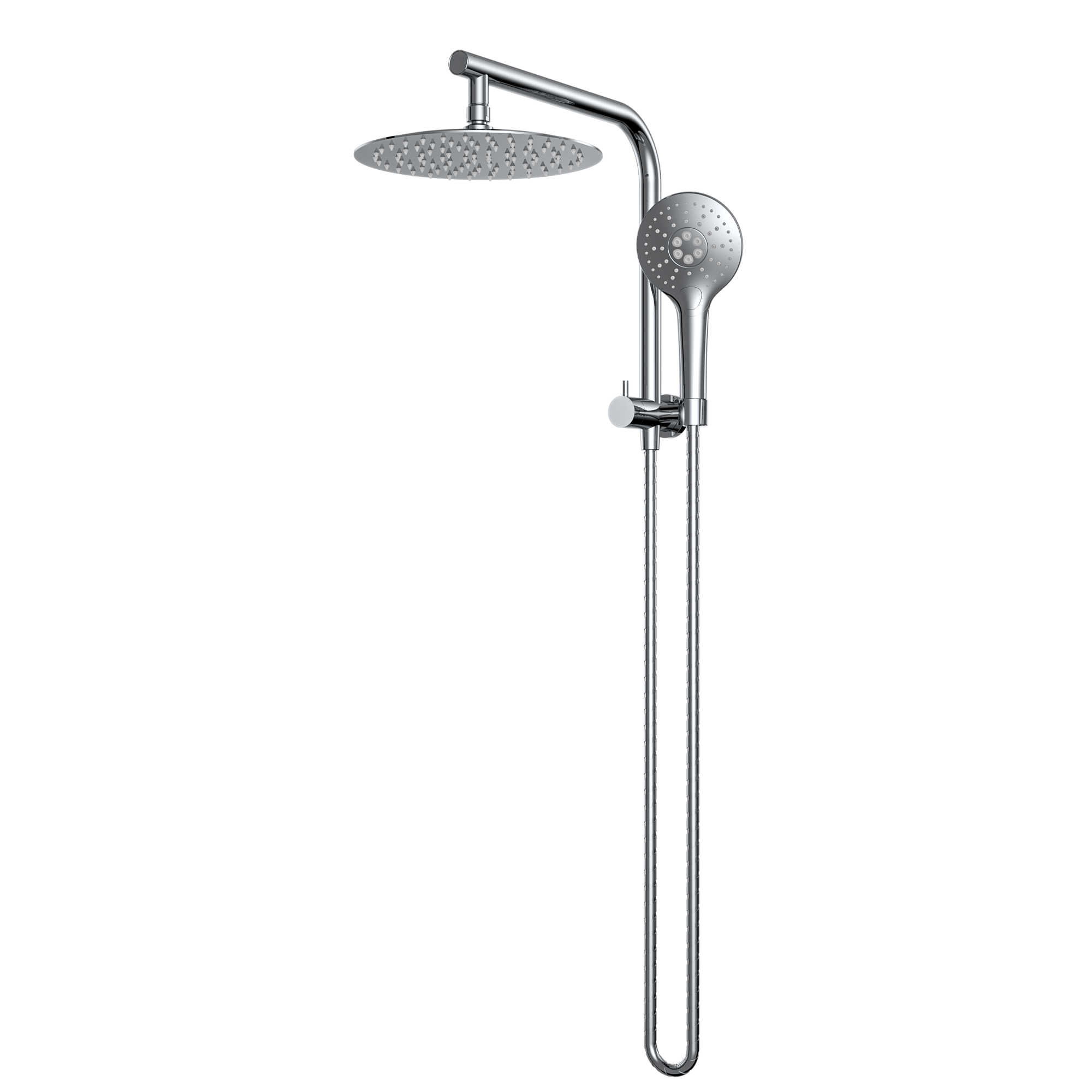 MELA - PALCO/RONDO Twin Combo Shower Set without Rail ChromeTapware – available at Bathroom City Perth