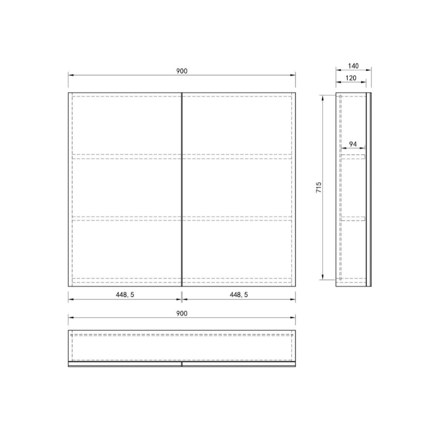 MELA - PORTER 900 Walnut Mirror CabinetMIRRORS & MIRROR CABINETS – available at Bathroom City Perth
